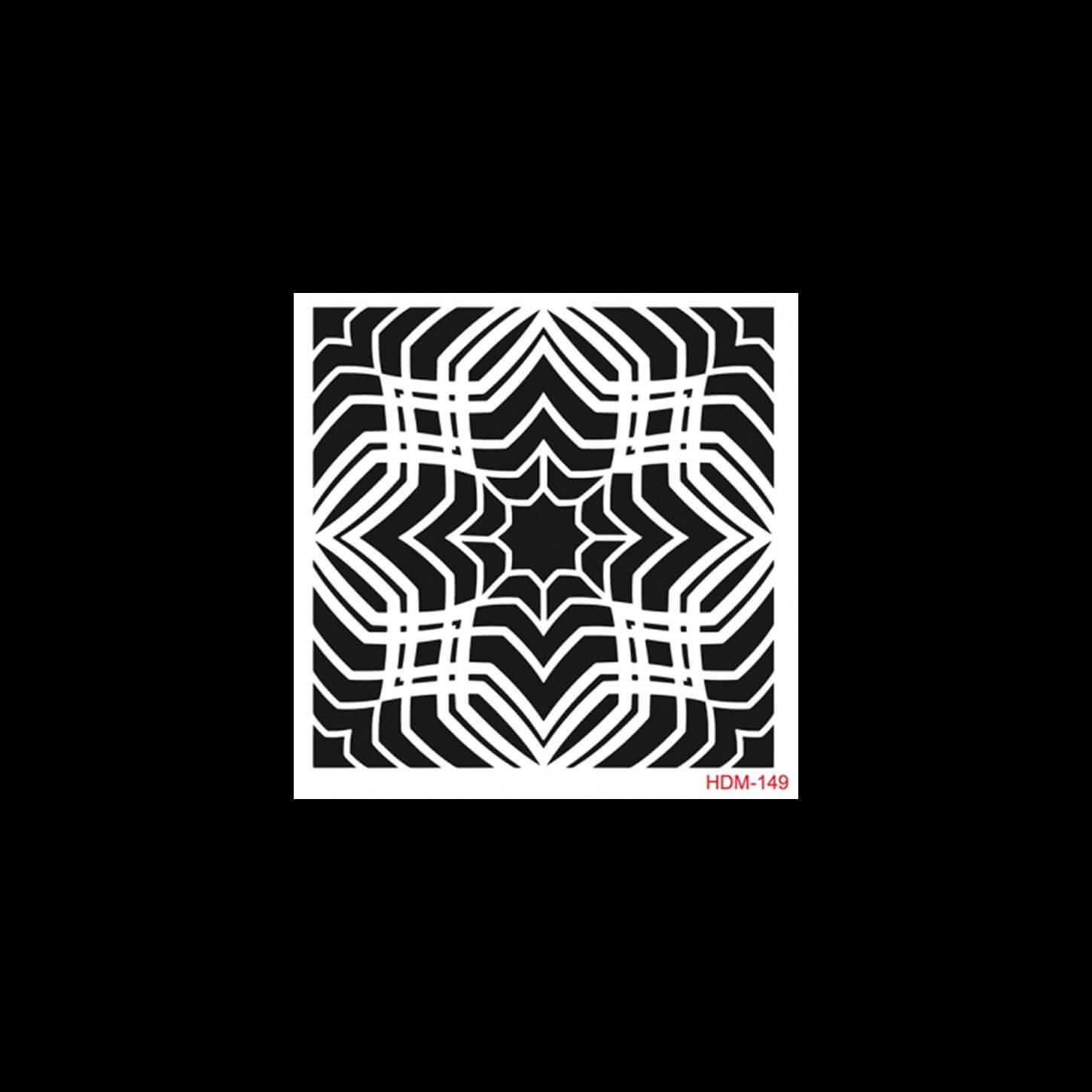 HDM149 ديكور المنزل ميدي استنسل 25x25