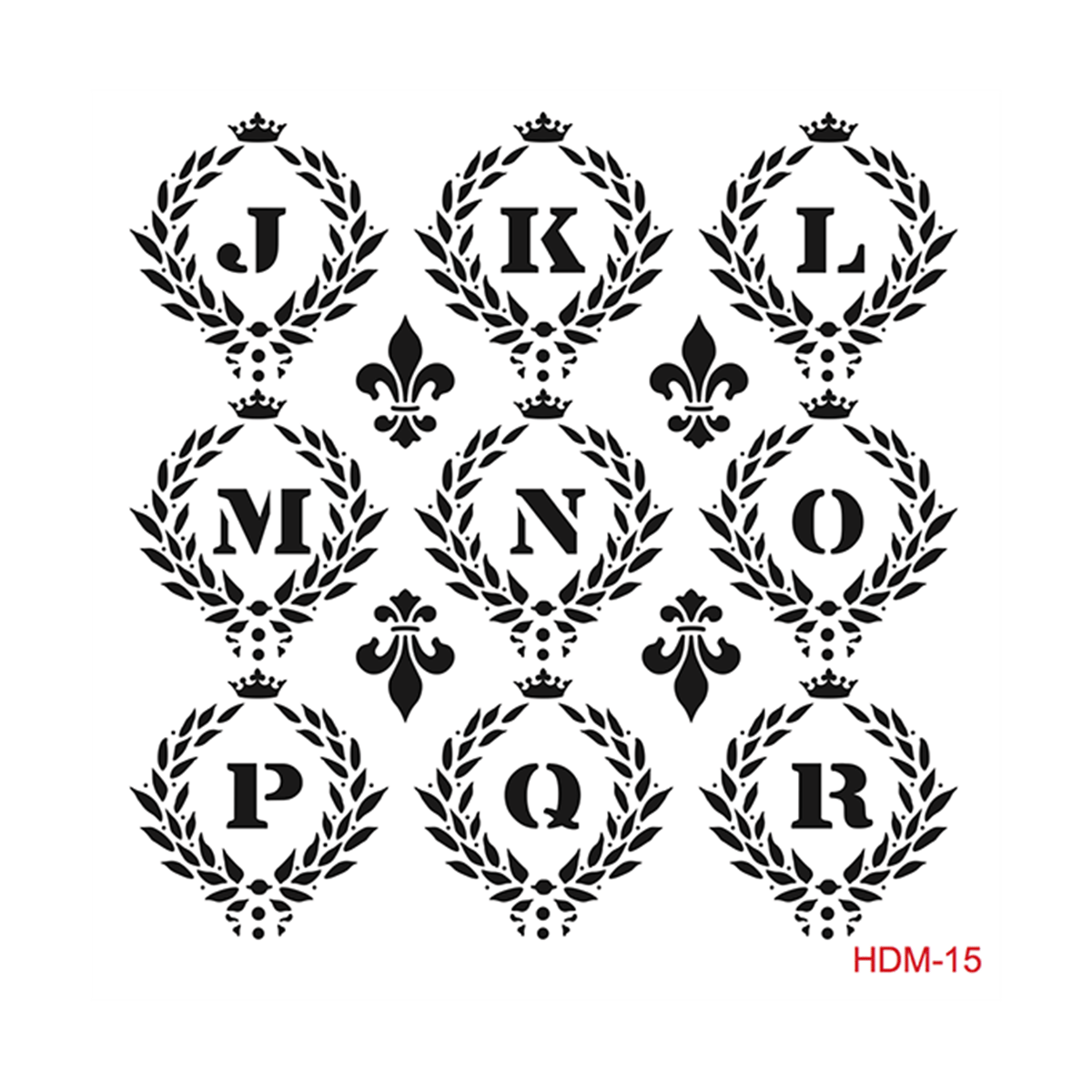 HDM15 Трафарет миди для домашнего декора 25x25