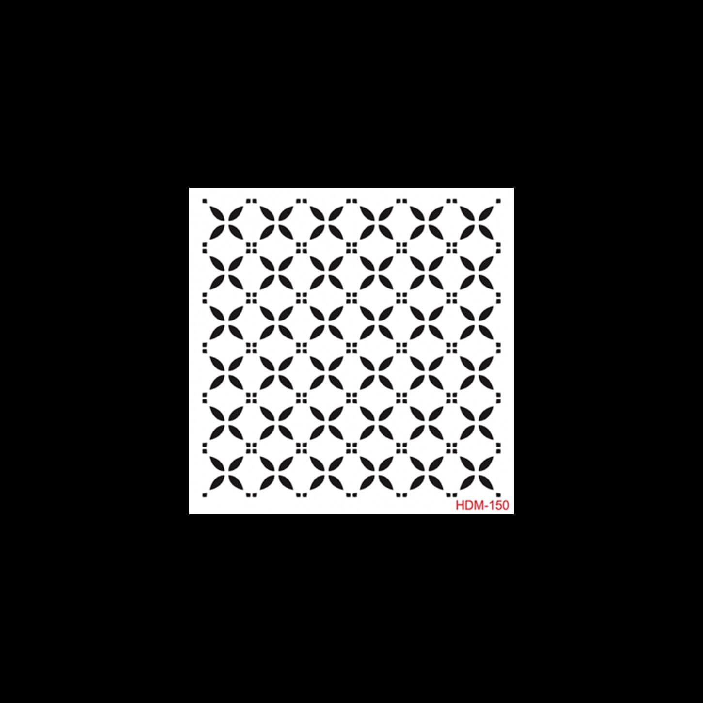HDM150 ديكور المنزل ميدي استنسل 25x25