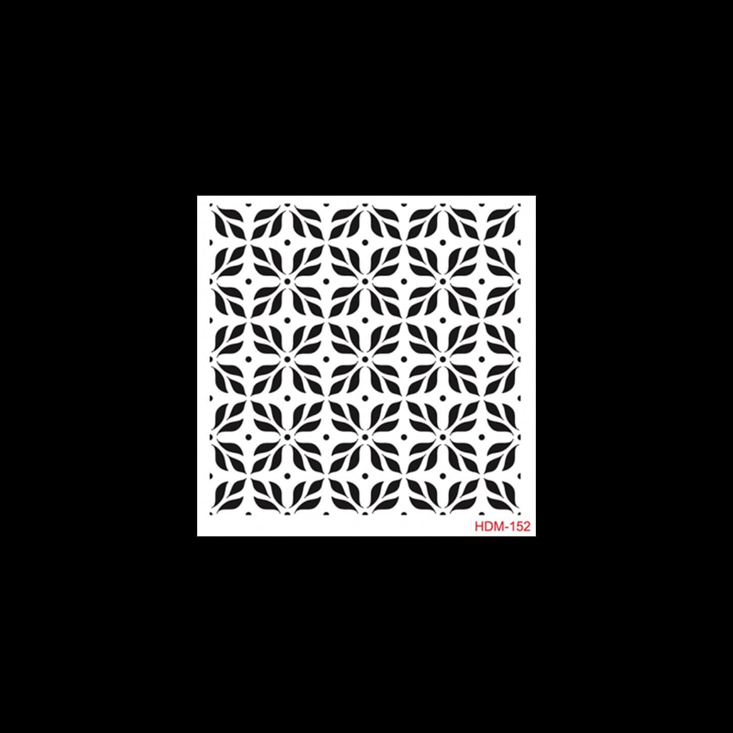 HDM152 Трафарет миди для домашнего декора 25x25