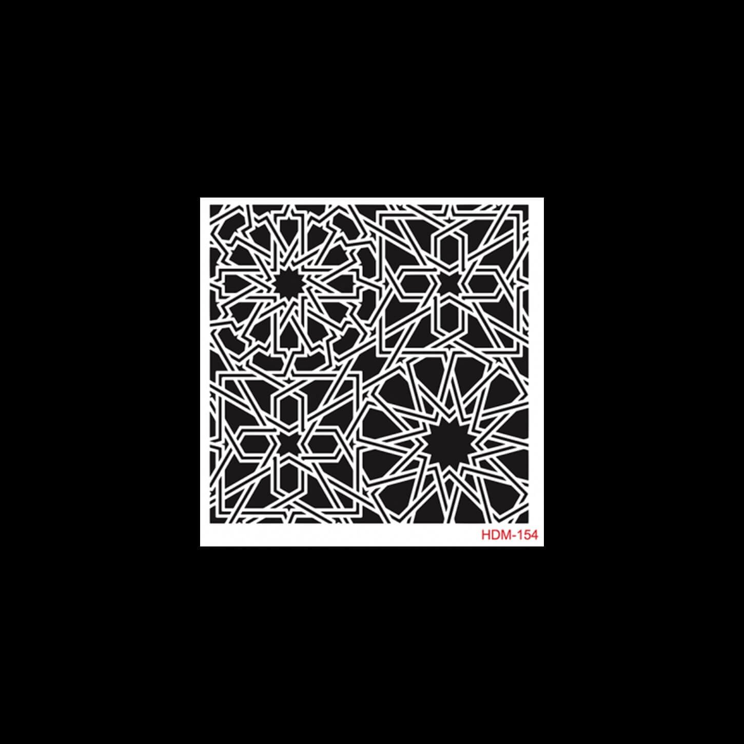 HDM154 ديكور المنزل ميدي استنسل 25x25