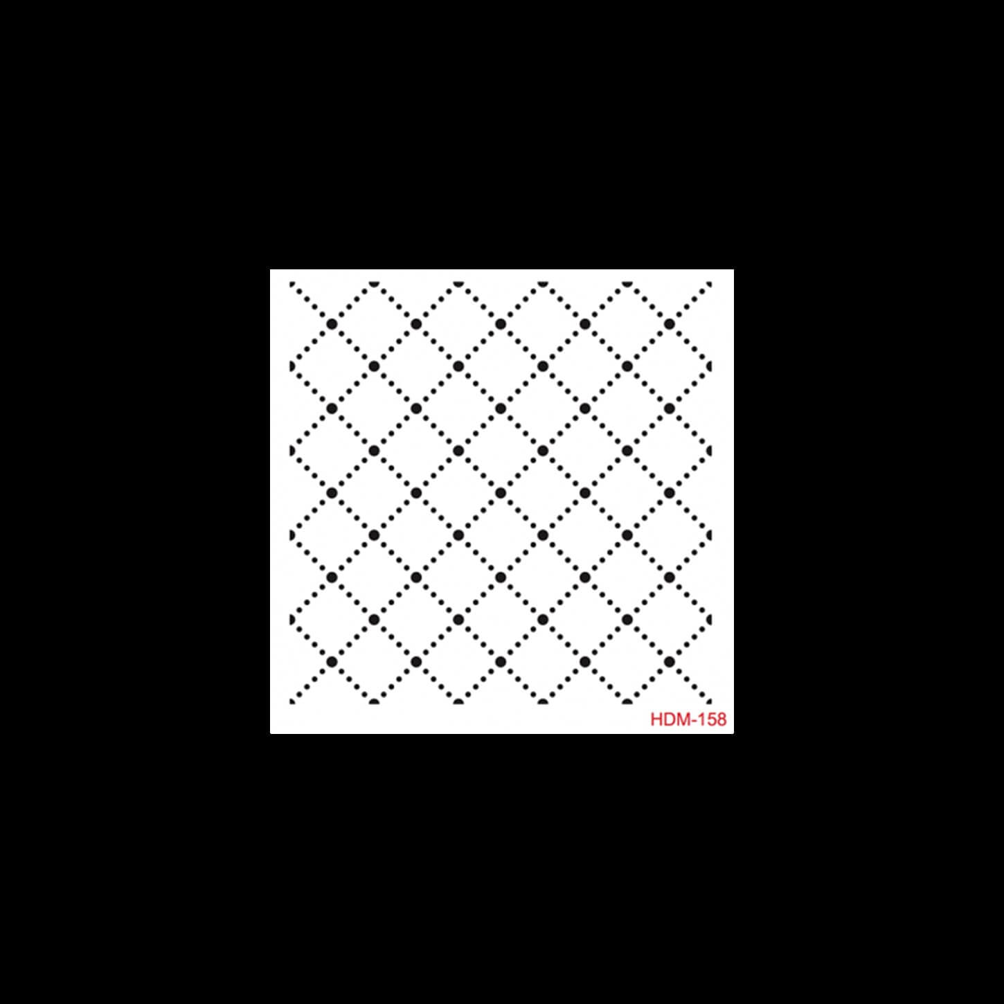 HDM158 ديكور المنزل ميدي استنسل 25x25