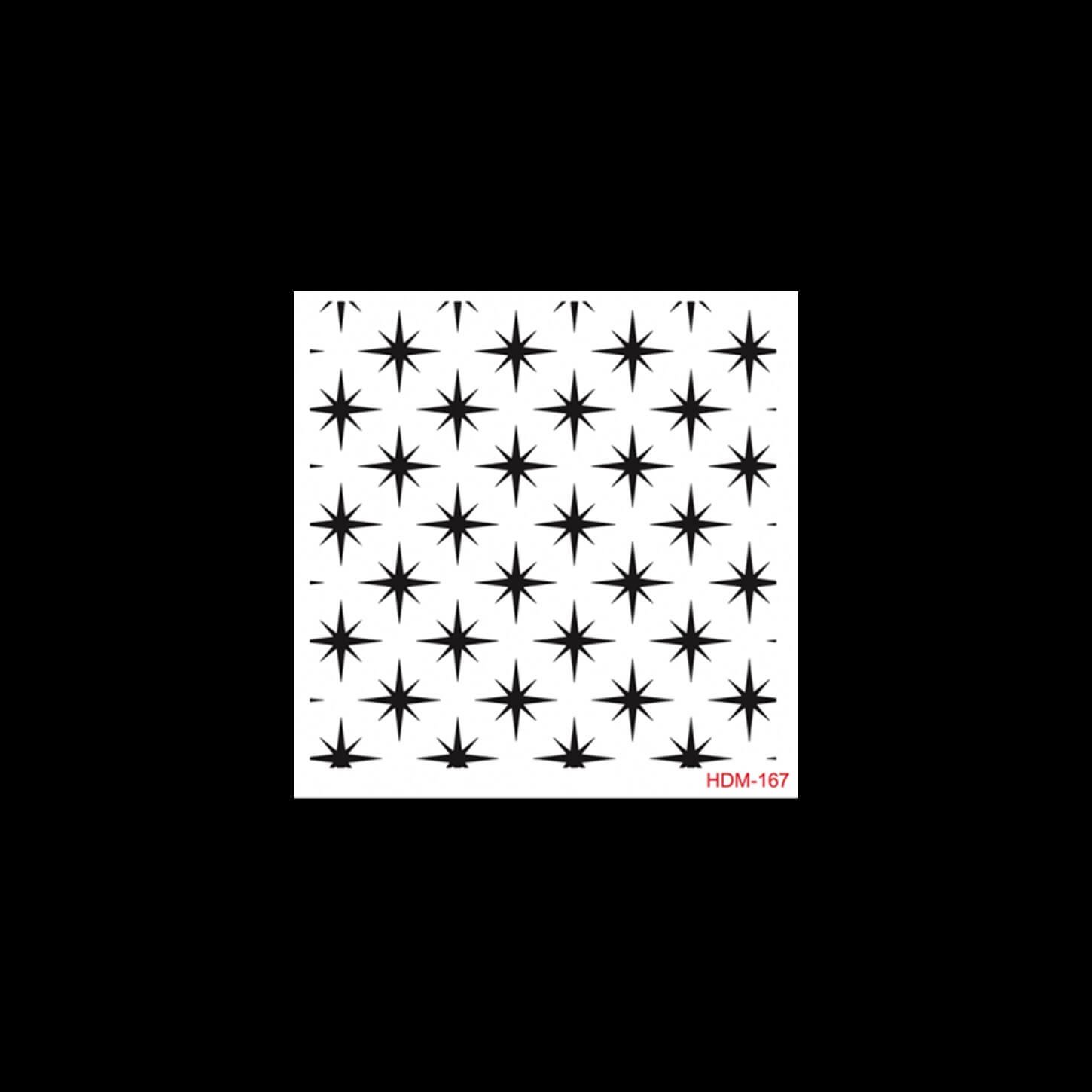 HDM167 ديكور المنزل ميدي استنسل 25x25