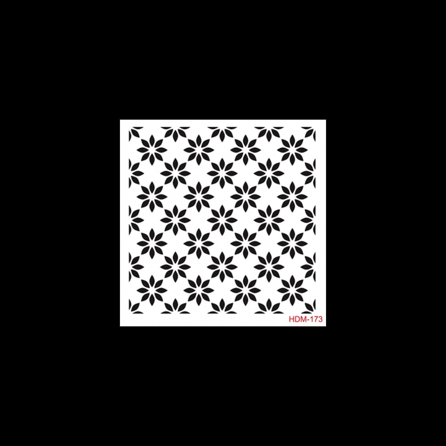 HDM173 ديكور المنزل ميدي استنسل 25x25