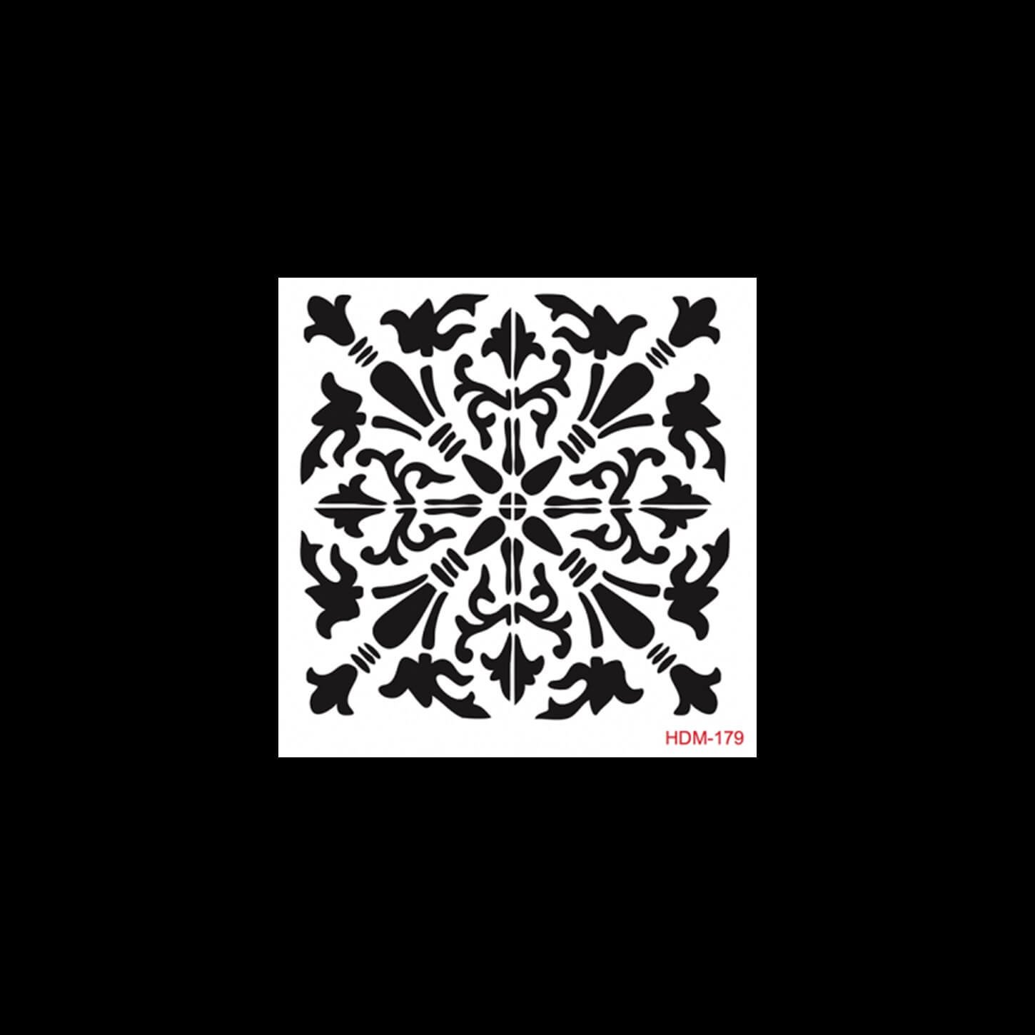 HDM179 ديكور المنزل ميدي استنسل 25x25