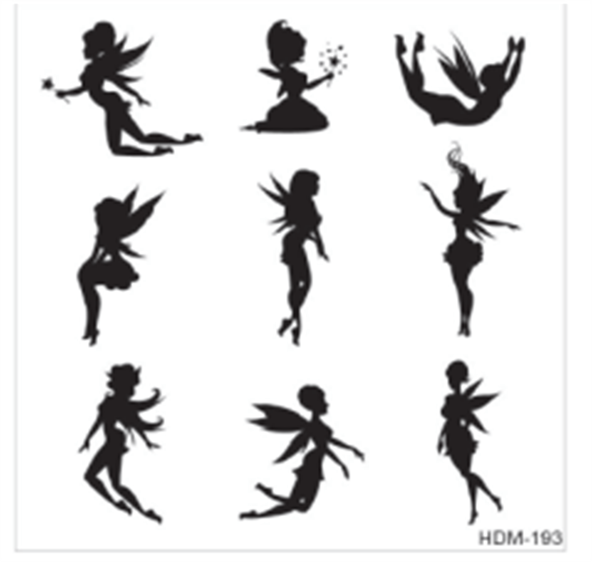 HDM193 ديكور المنزل ميدي استنسل 25x25