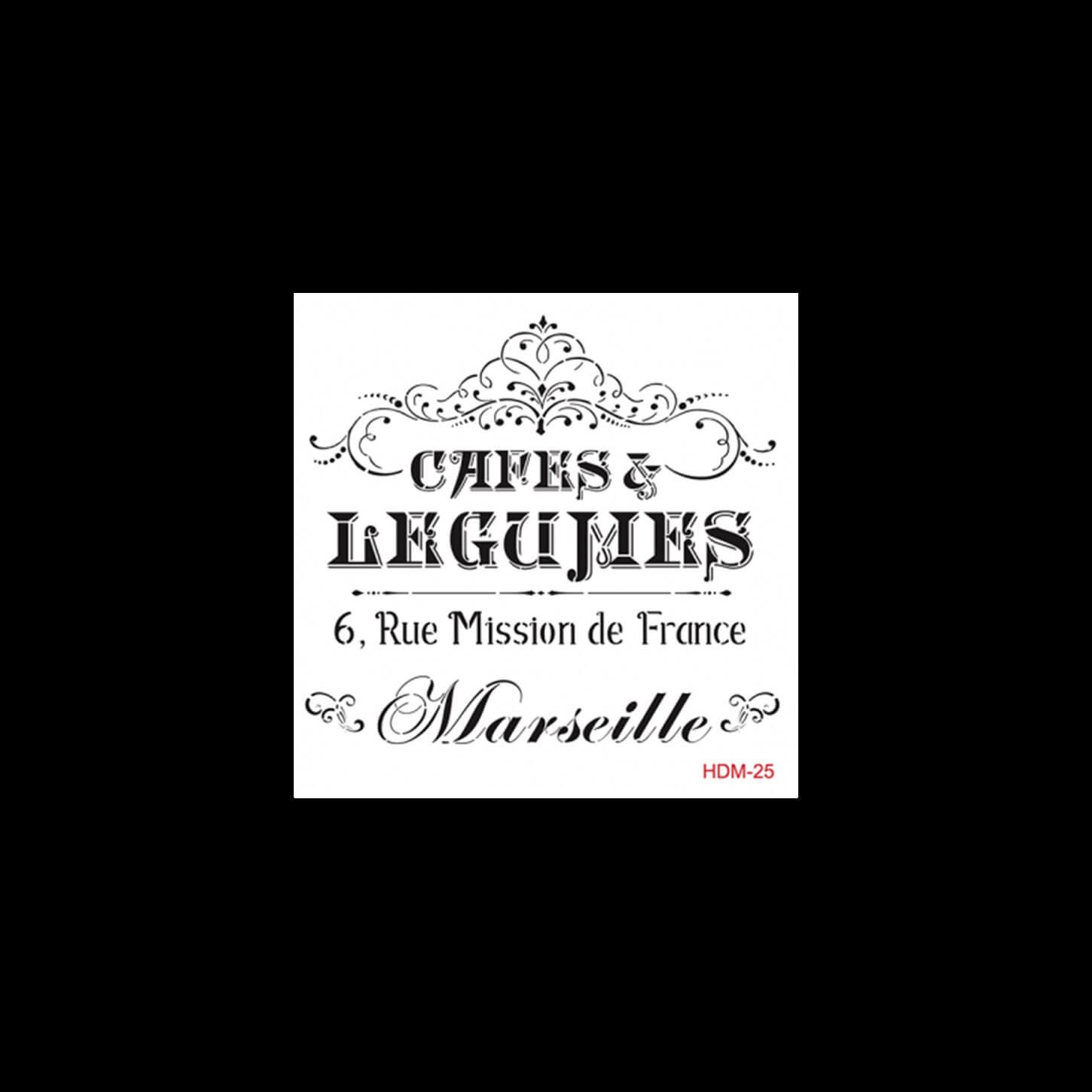 HDM25 ديكور المنزل ميدي استنسل 25x25