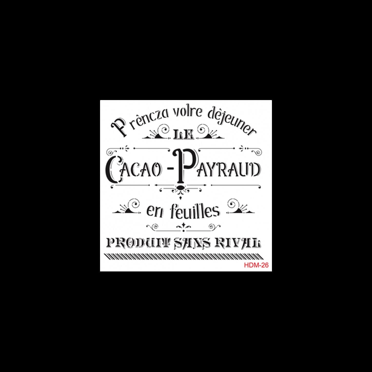 HDM26 Трафарет миди для домашнего декора 25x25