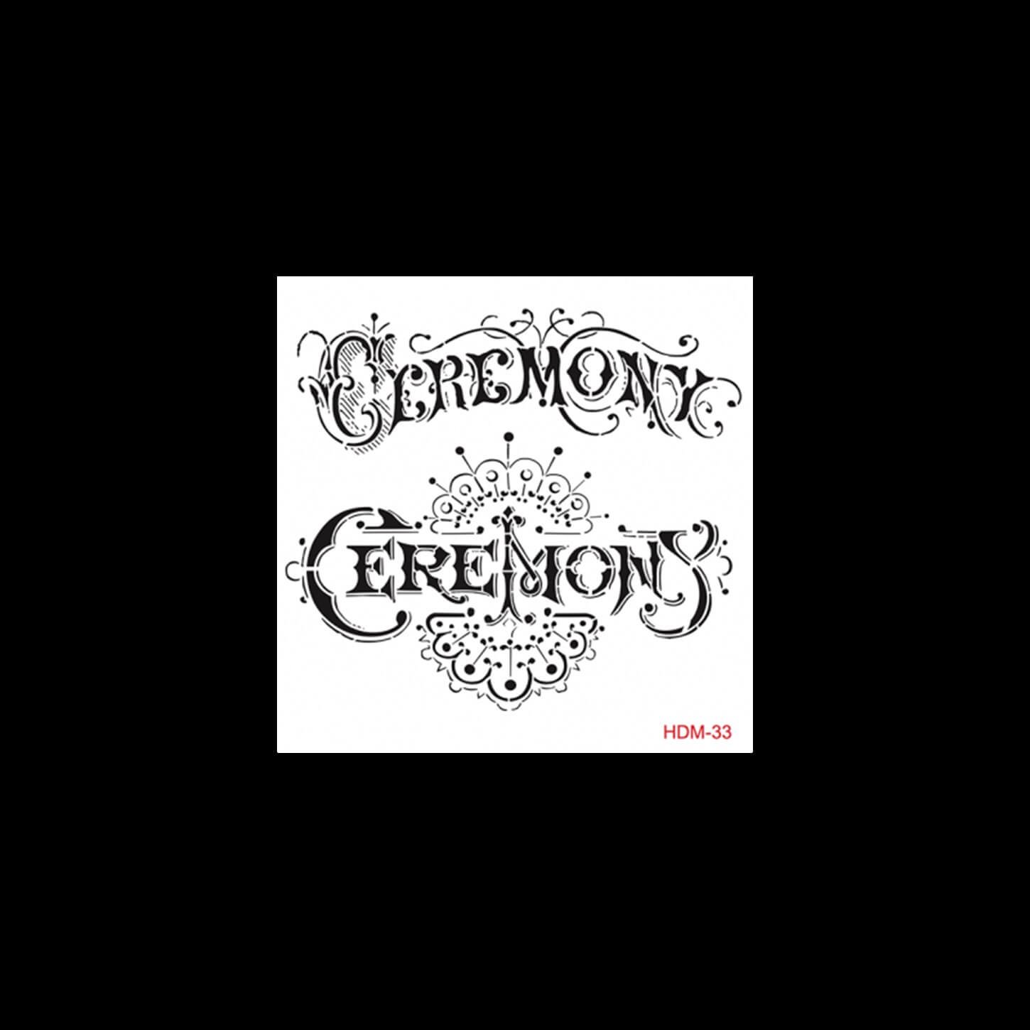 HDM33 Трафарет миди для домашнего декора 25x25