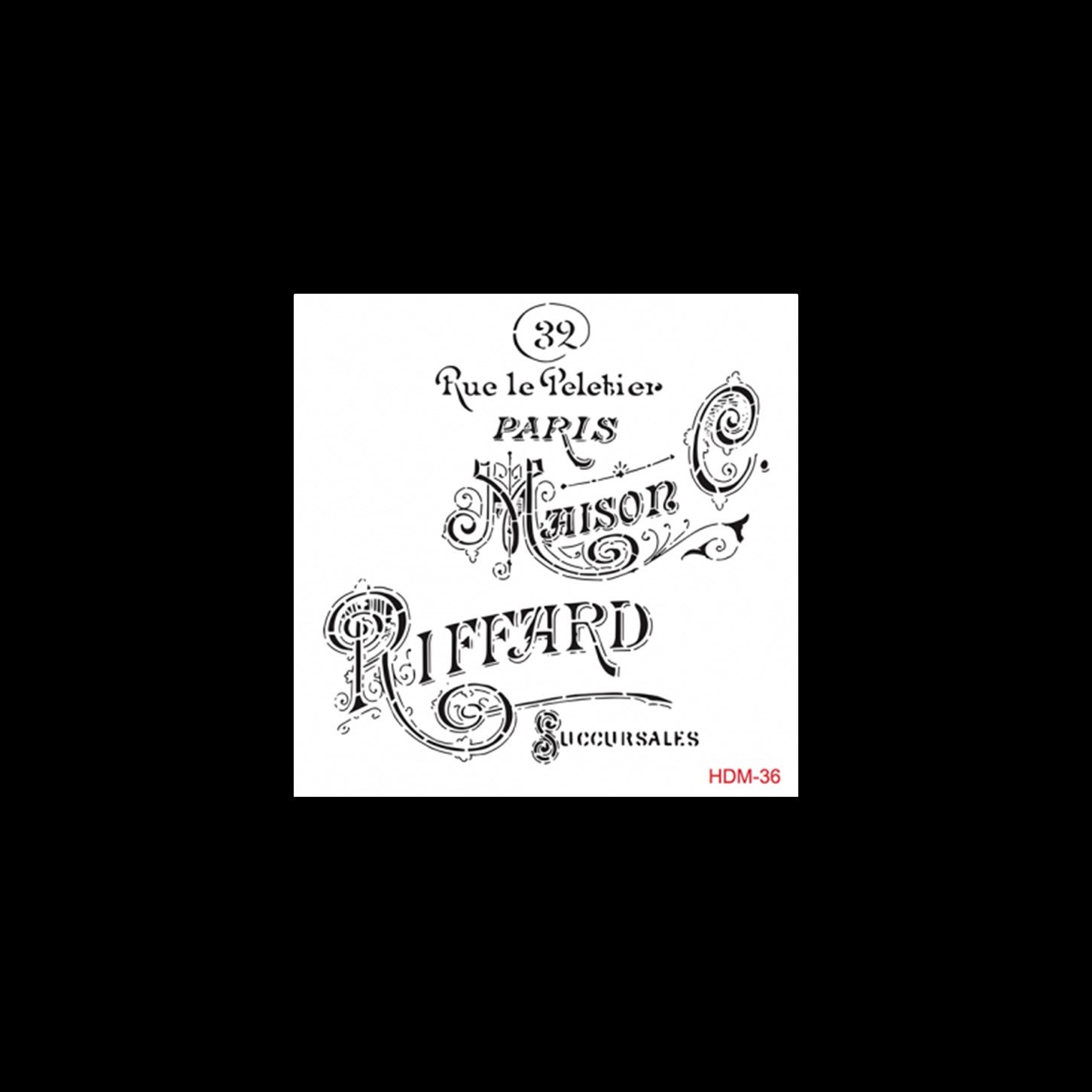 HDM36 Трафарет миди для домашнего декора 25x25