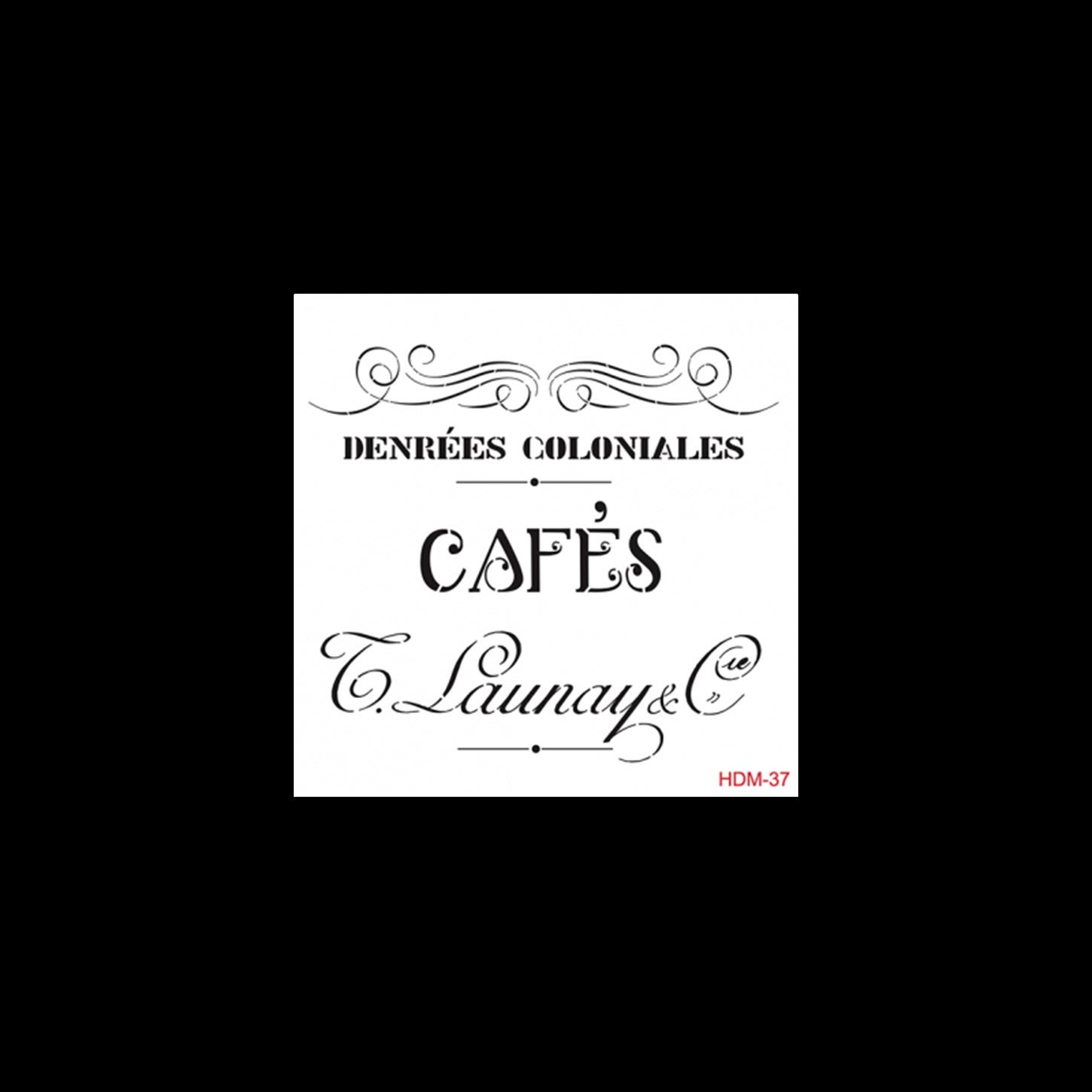 HDM37 Трафарет миди для домашнего декора 25x25