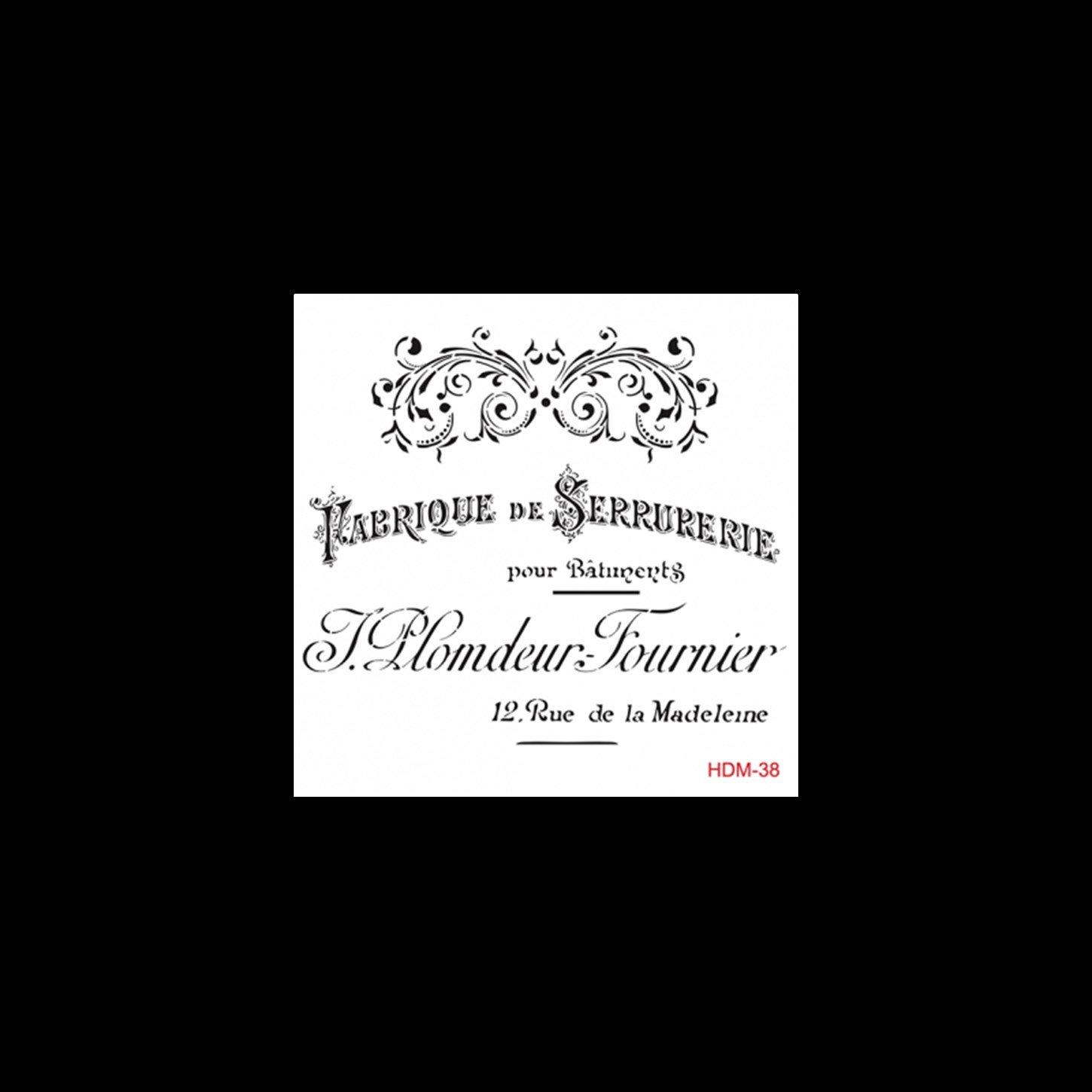 HDM38 ديكور المنزل ميدي استنسل 25x25