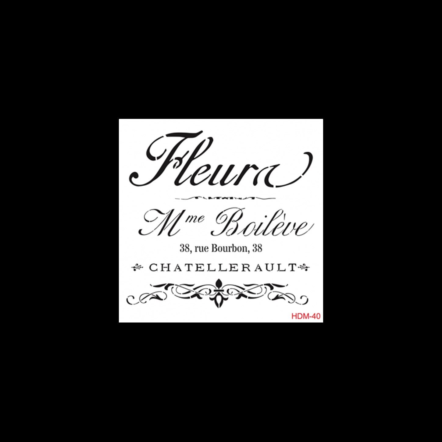 HDM40 Трафарет миди для домашнего декора 25x25