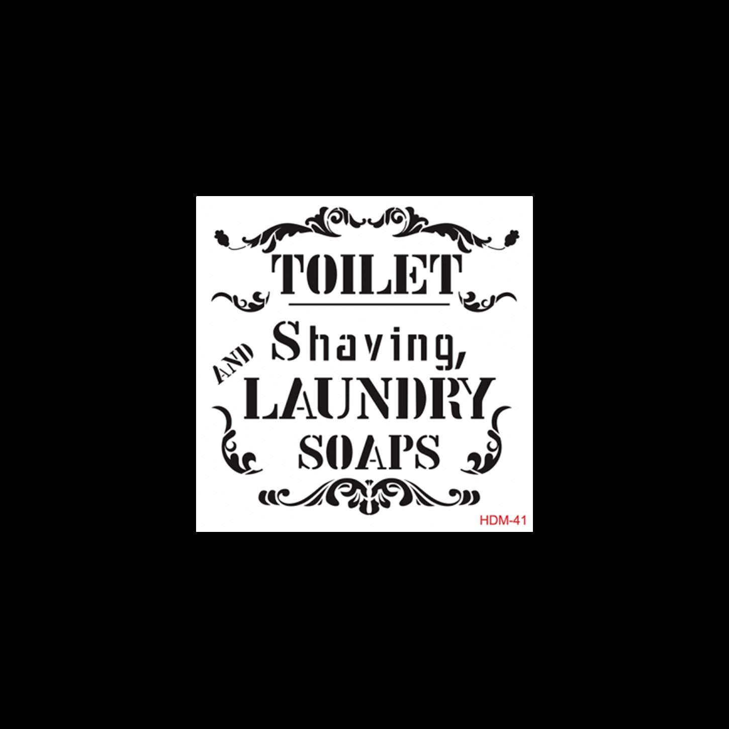 HDM41 Трафарет миди для домашнего декора 25x25