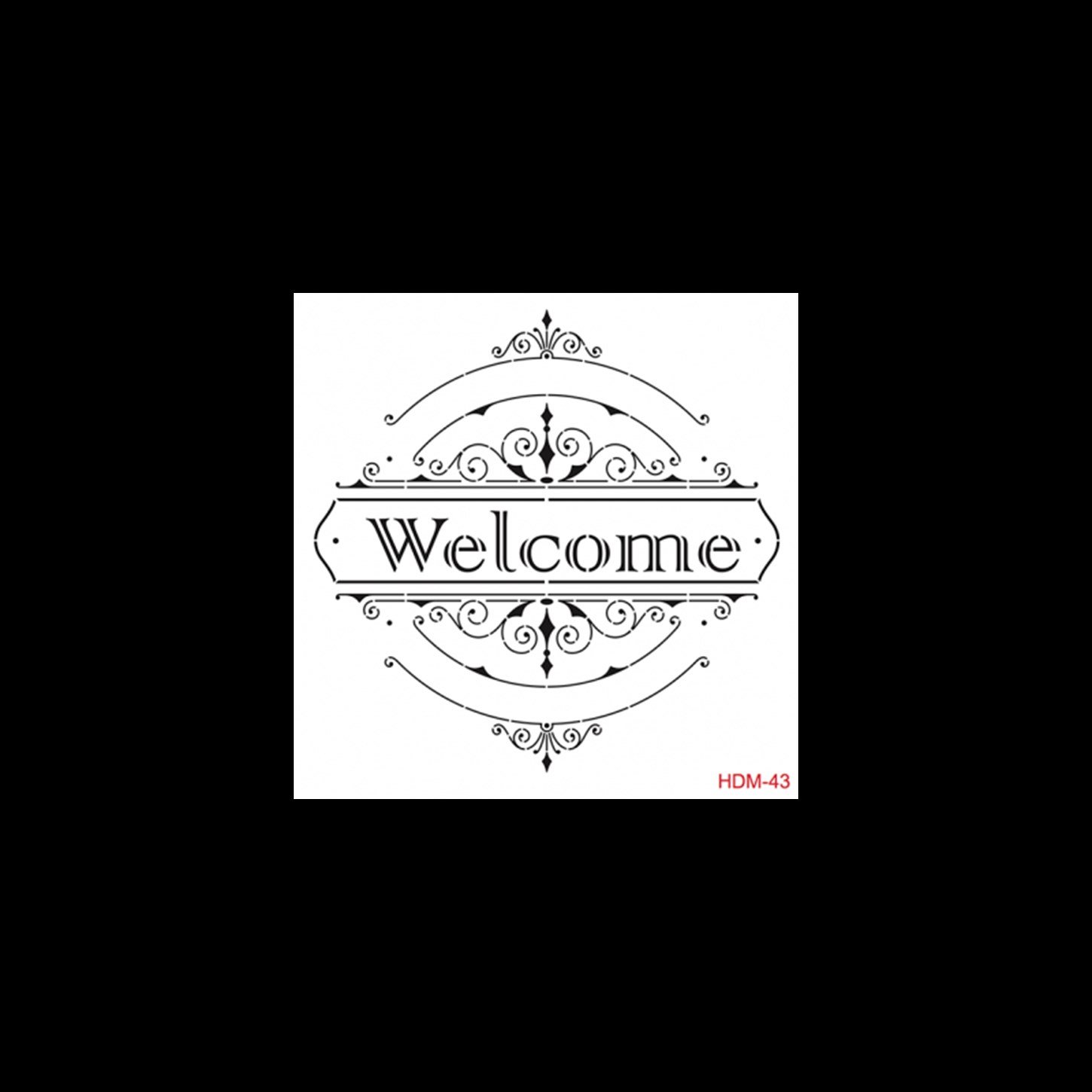 HDM43 Трафарет миди для домашнего декора 25x25