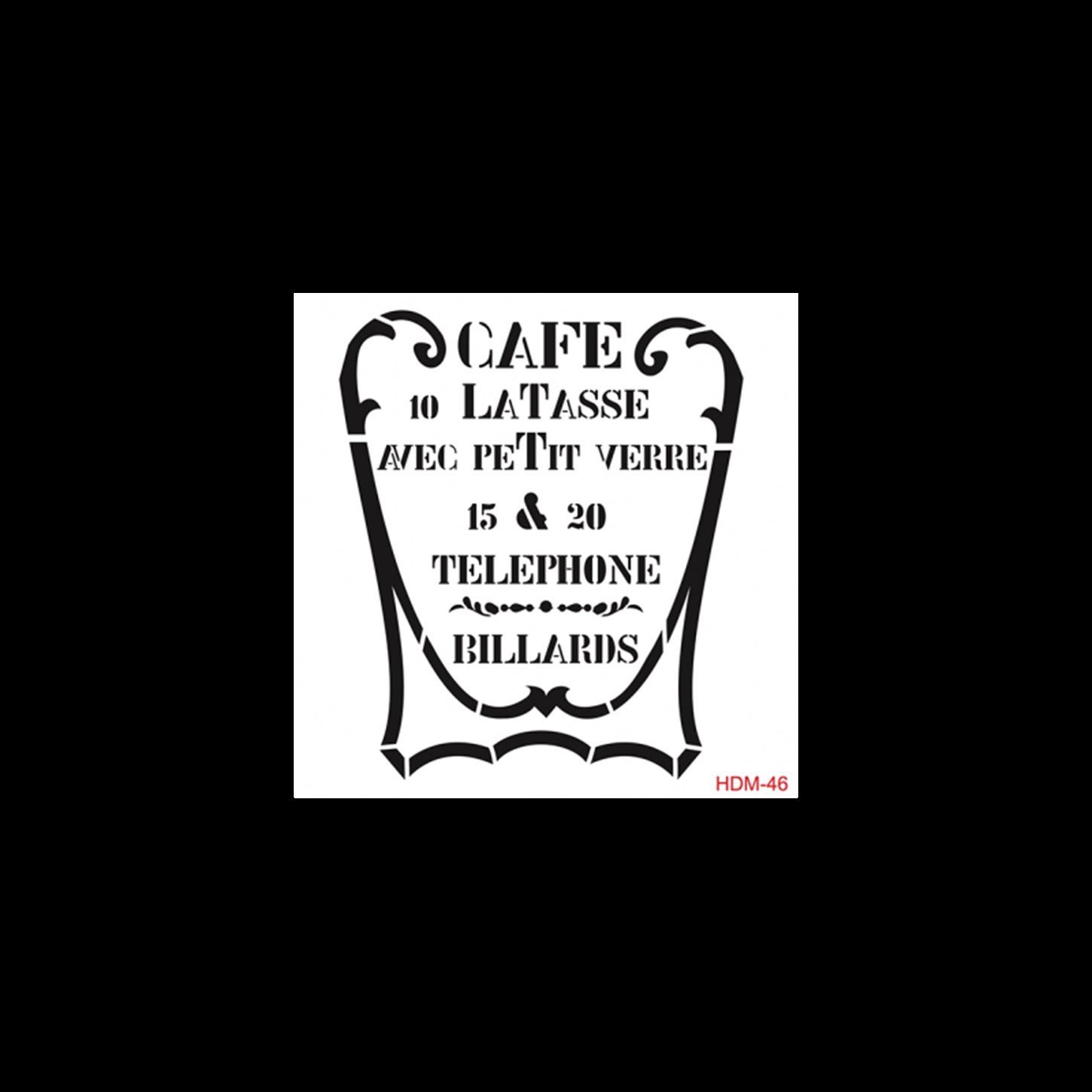 HDM46 Трафарет миди для домашнего декора 25x25