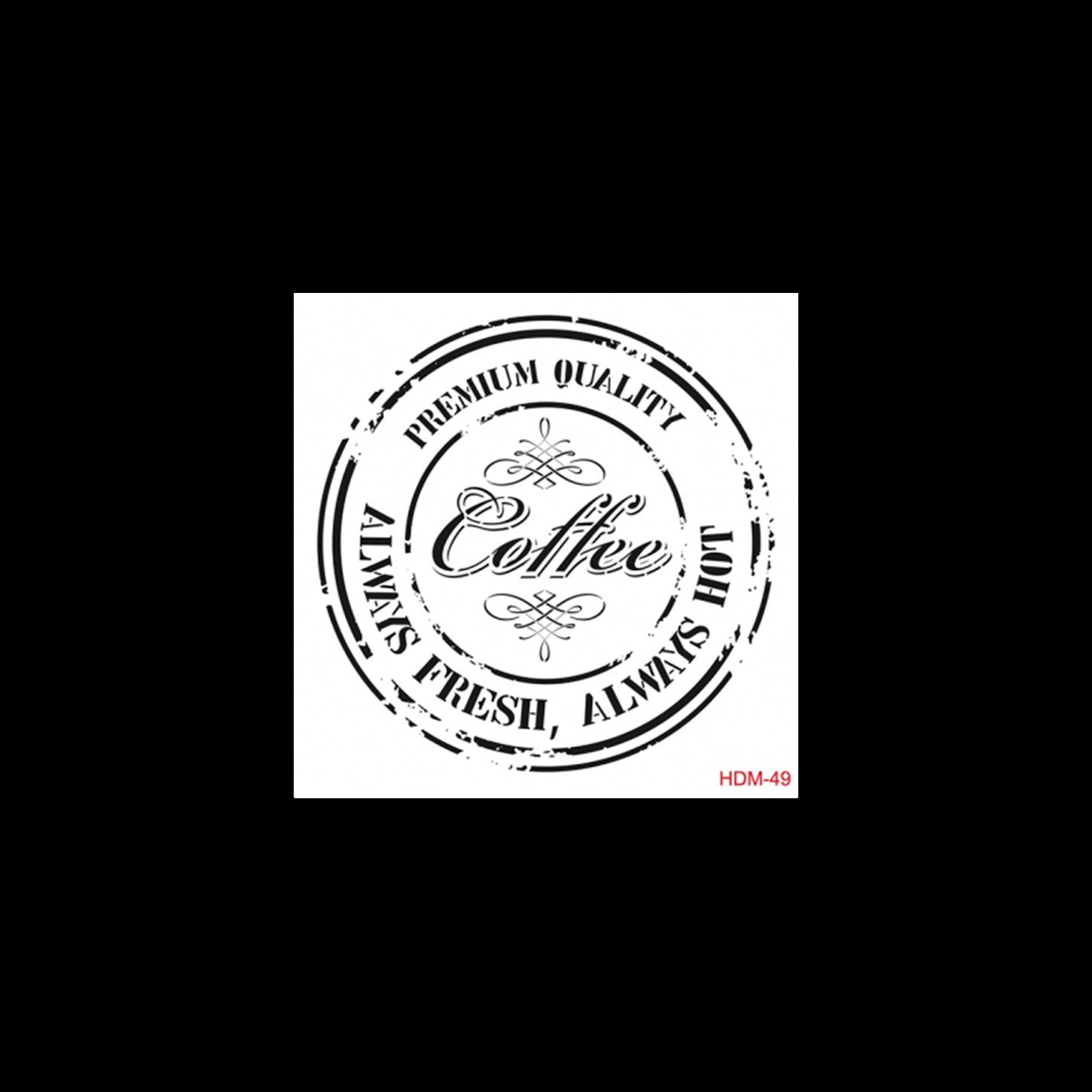 HDM49 Трафарет миди для домашнего декора 25x25