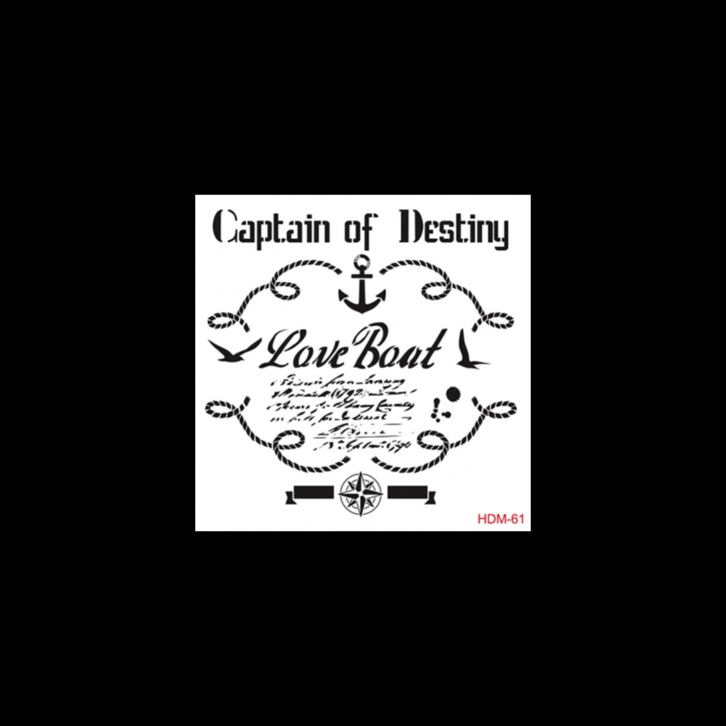 HDM61 ديكور المنزل ميدي استنسل 25x25