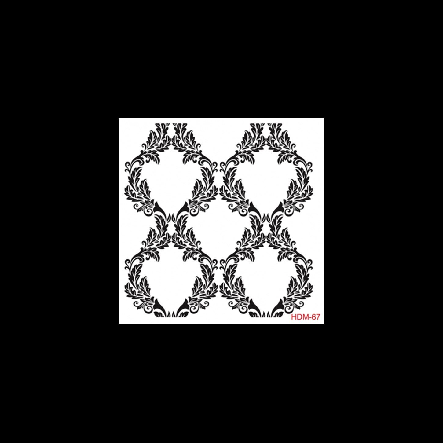 HDM67 Трафарет миди для домашнего декора 25x25