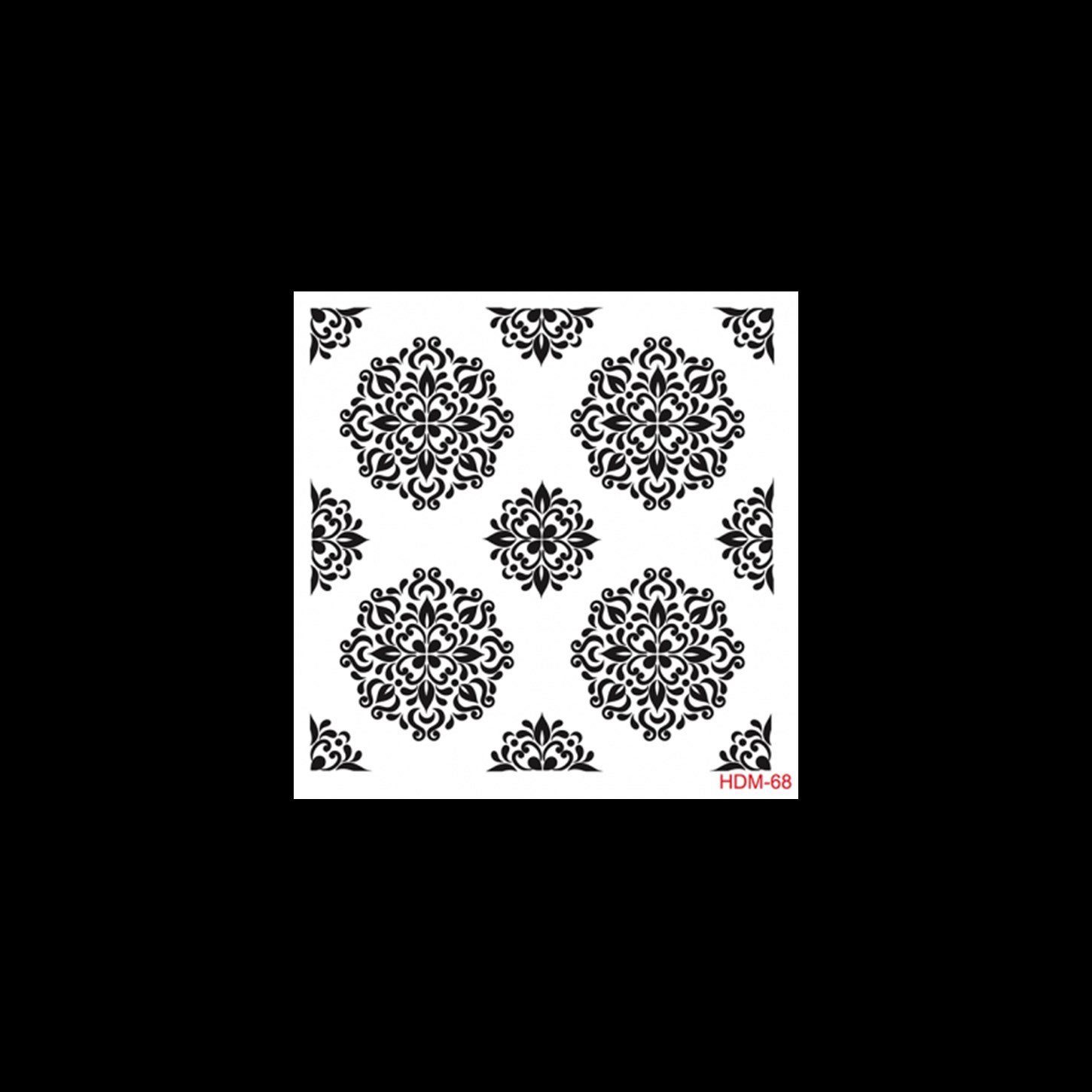 HDM68 Трафарет миди для домашнего декора 25x25