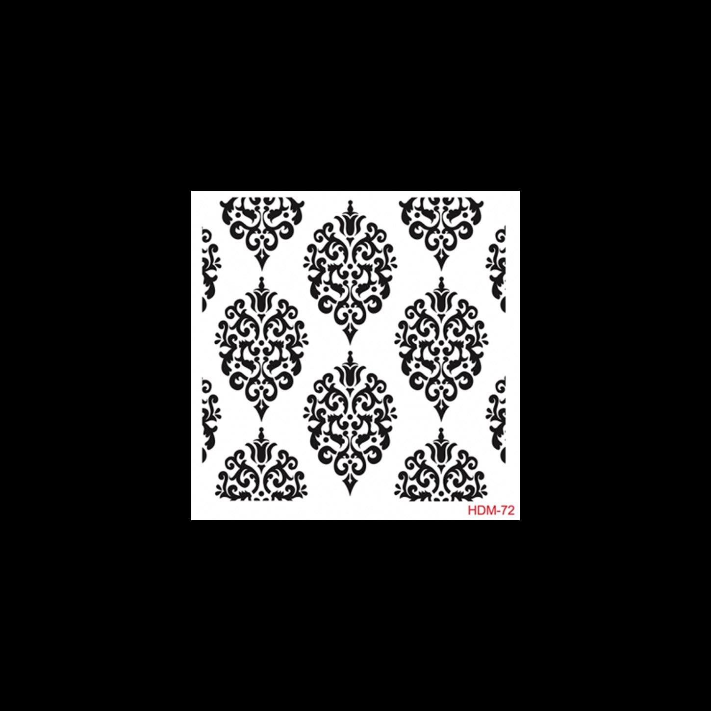 HDM72 ديكور المنزل ميدي استنسل 25x25