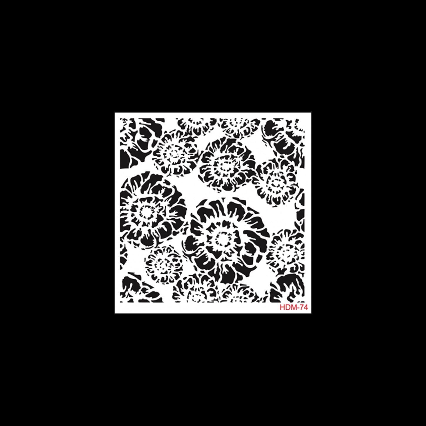 HDM74 ديكور المنزل ميدي استنسل 25x25