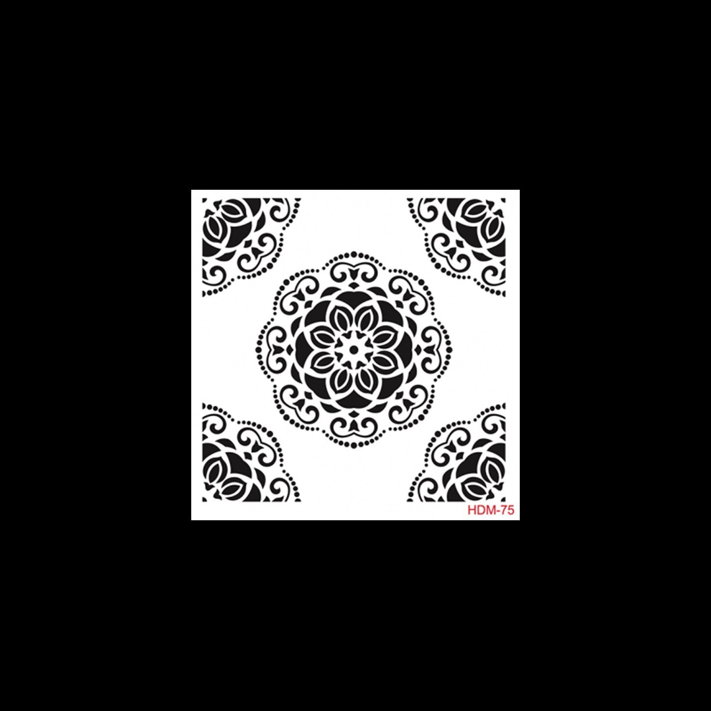 HDM75 ديكور المنزل ميدي استنسل 25x25