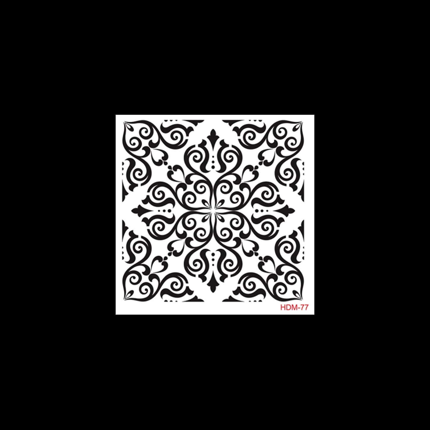 HDM77 Трафарет миди для домашнего декора 25x25