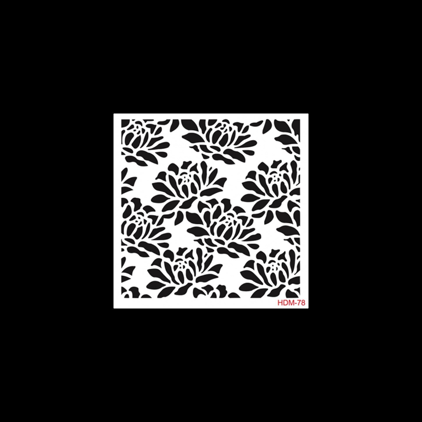 HDM78 Трафарет миди для домашнего декора 25x25