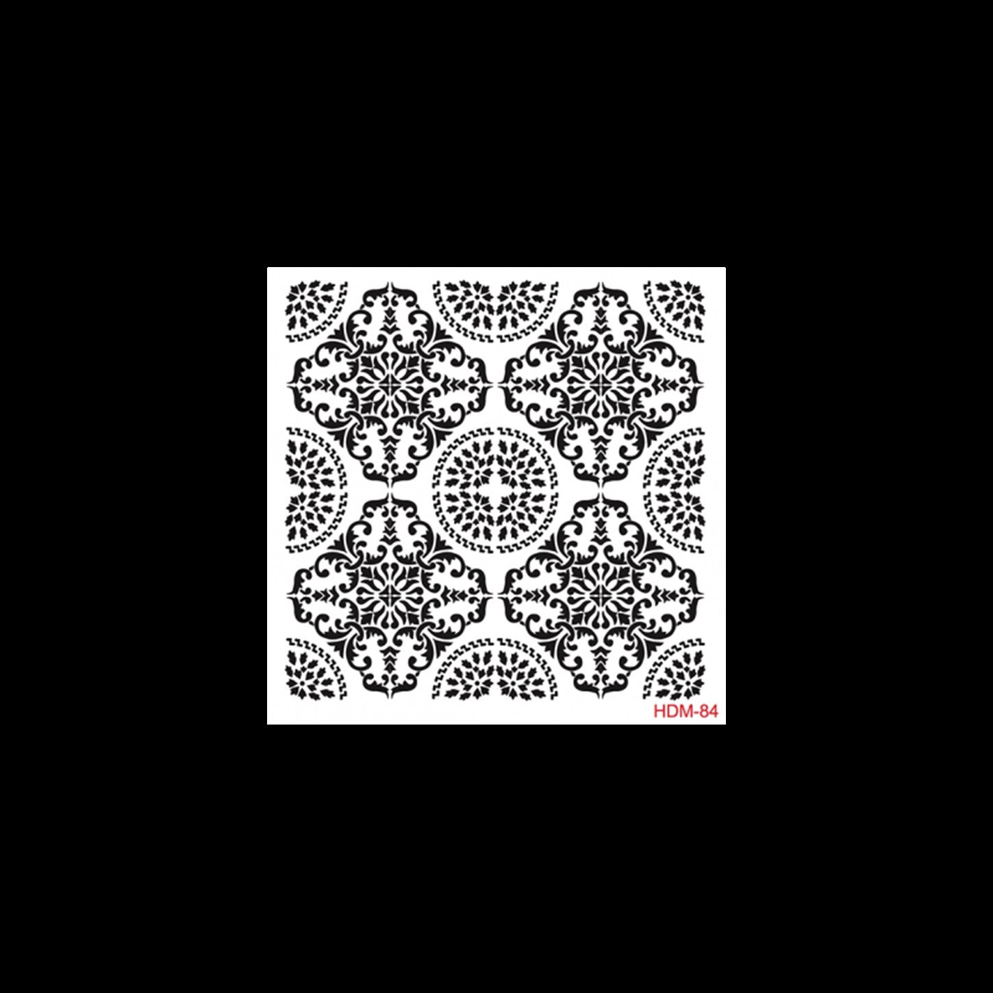 HDM84 ديكور المنزل ميدي استنسل 25x25
