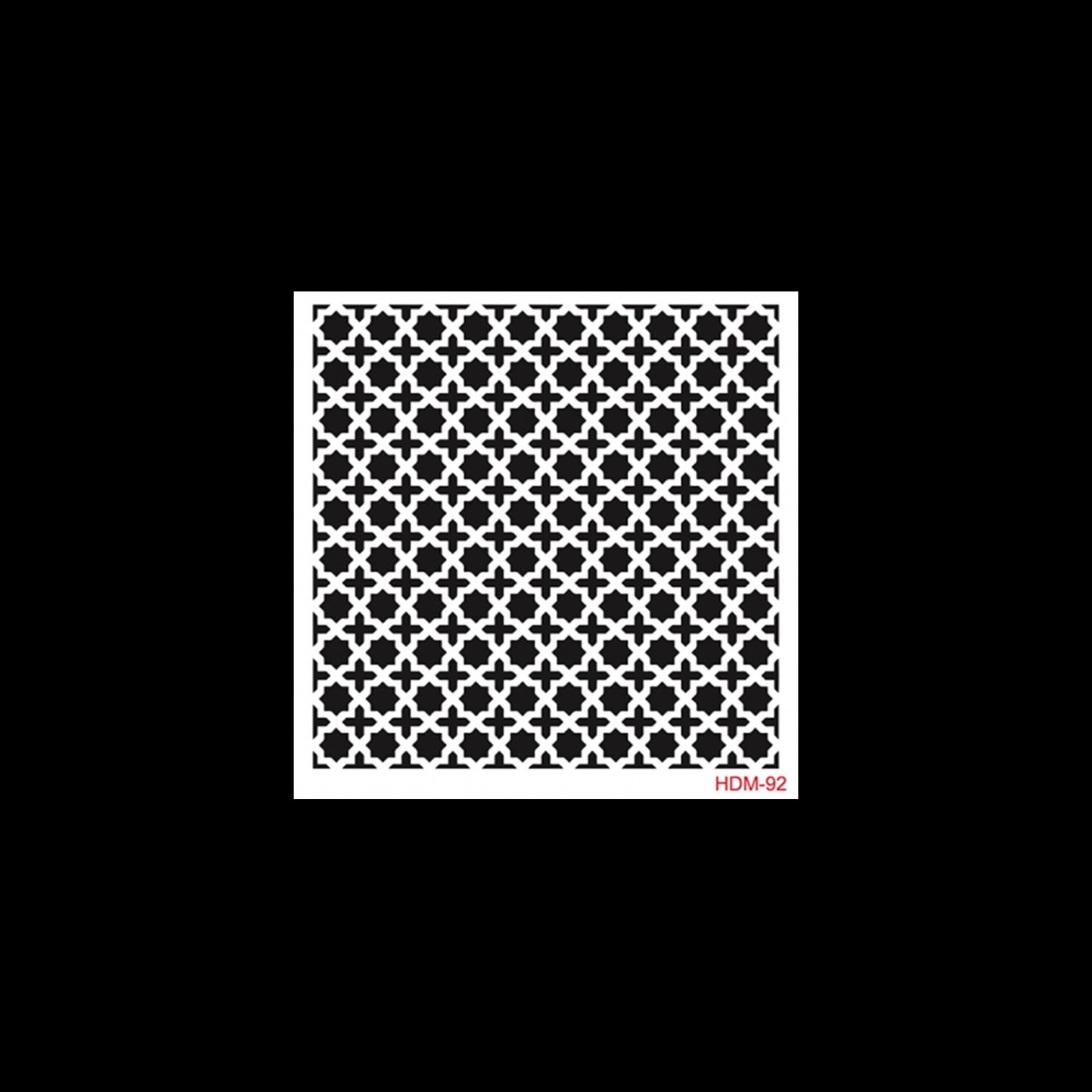 HDM92 ديكور المنزل ميدي استنسل 25x25