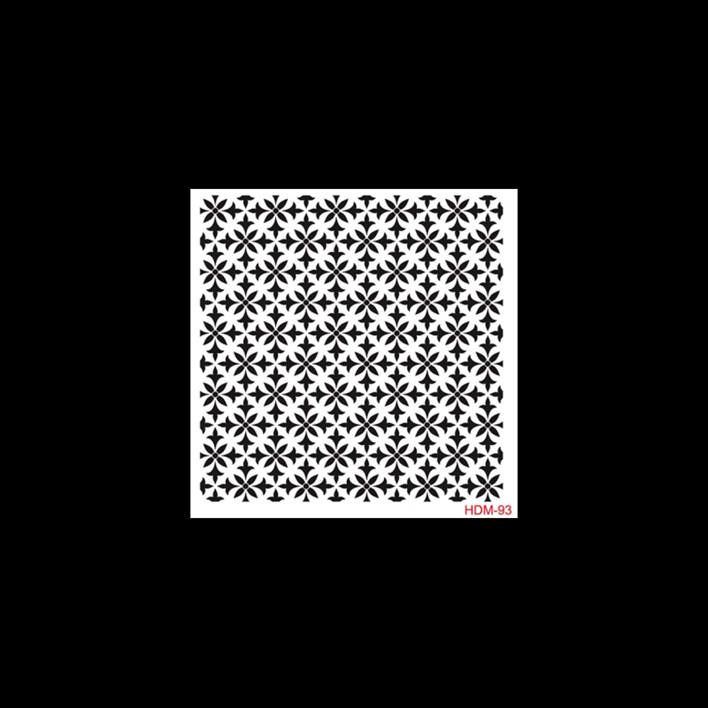 HDM93 ديكور المنزل ميدي استنسل 25x25