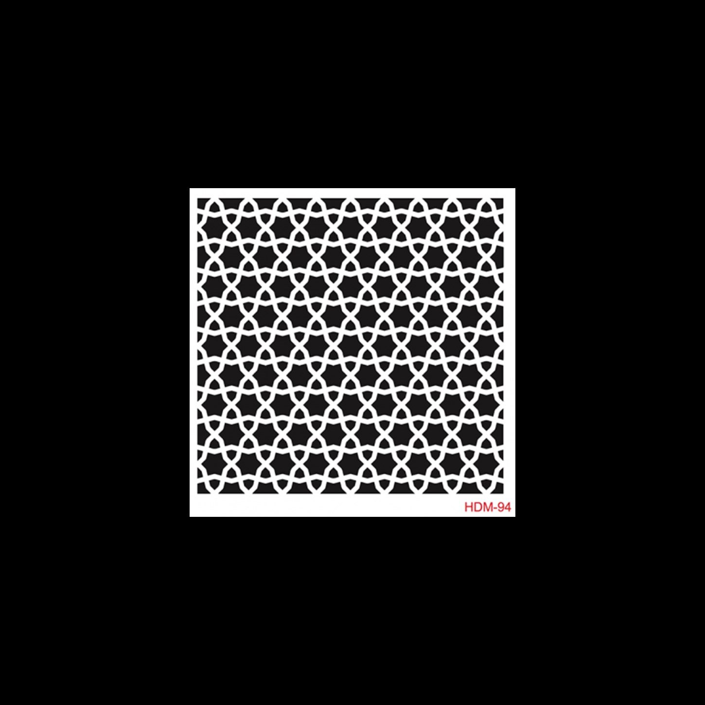 HDM94 ديكور المنزل ميدي استنسل 25x25