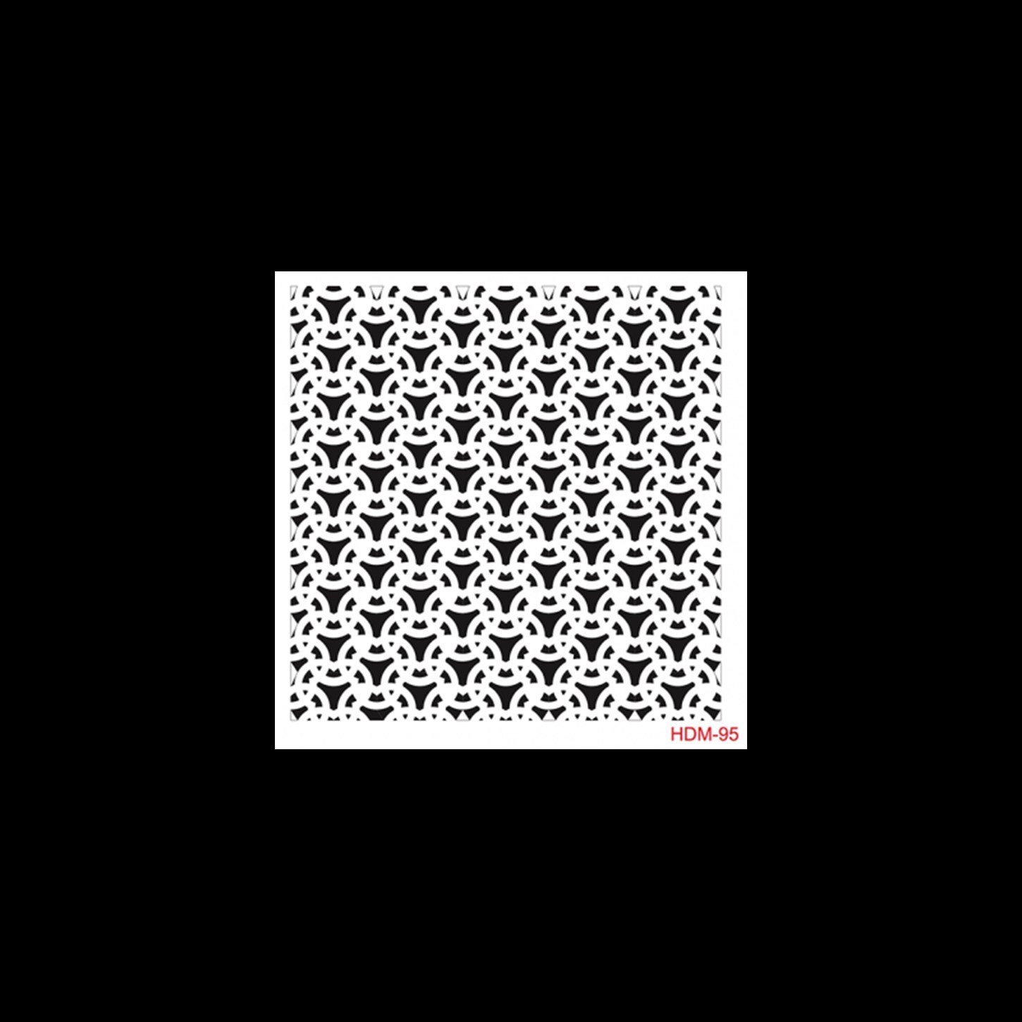 HDM95 ديكور المنزل ميدي استنسل 25x25