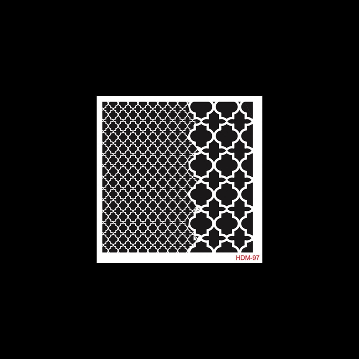 HDM97 ديكور المنزل ميدي استنسل 25x25