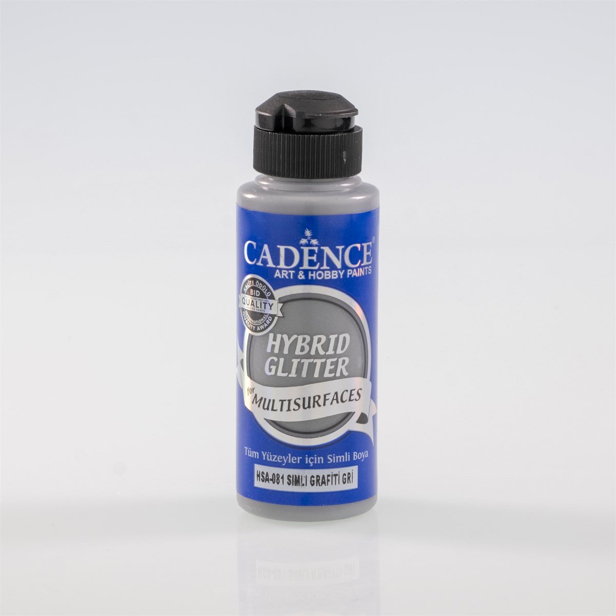 HSA081 Краска для разных поверхностей с блестками серо-золотого цвета граффити, 120 мл