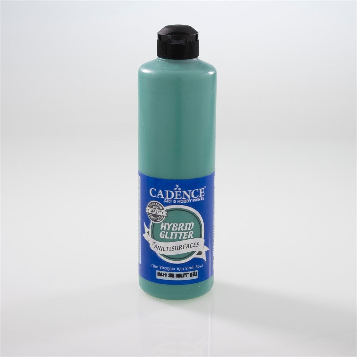 HSA111 طلاء متعدد الأسطح بجليتر ذهبي أخضر ملكي 500 مل