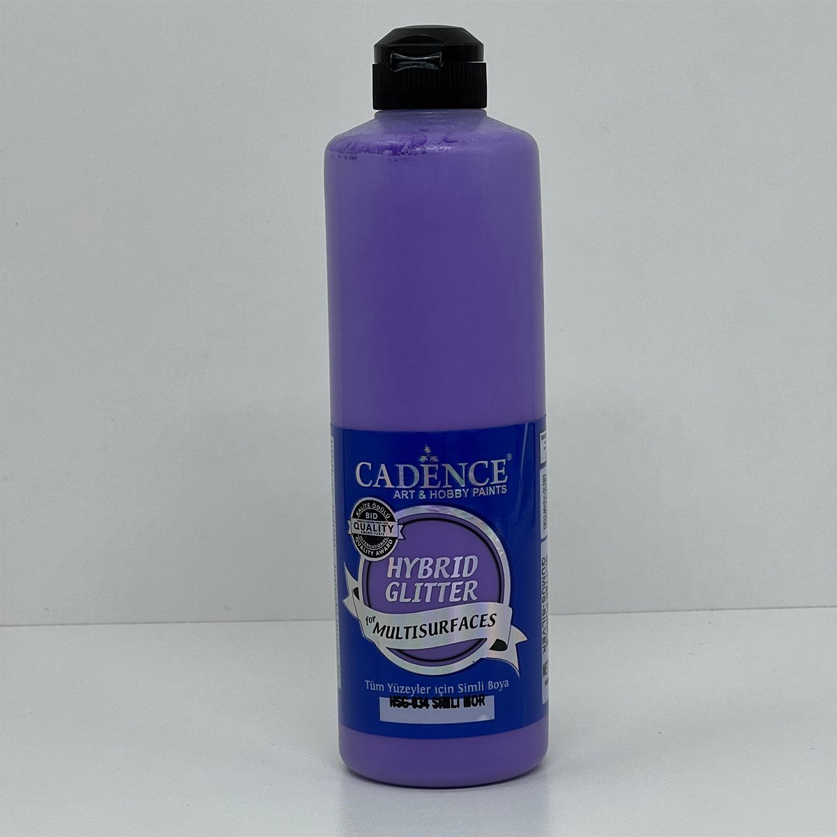 HSG034 Purple Silver Glitter Multisurface Paint 500 ML
