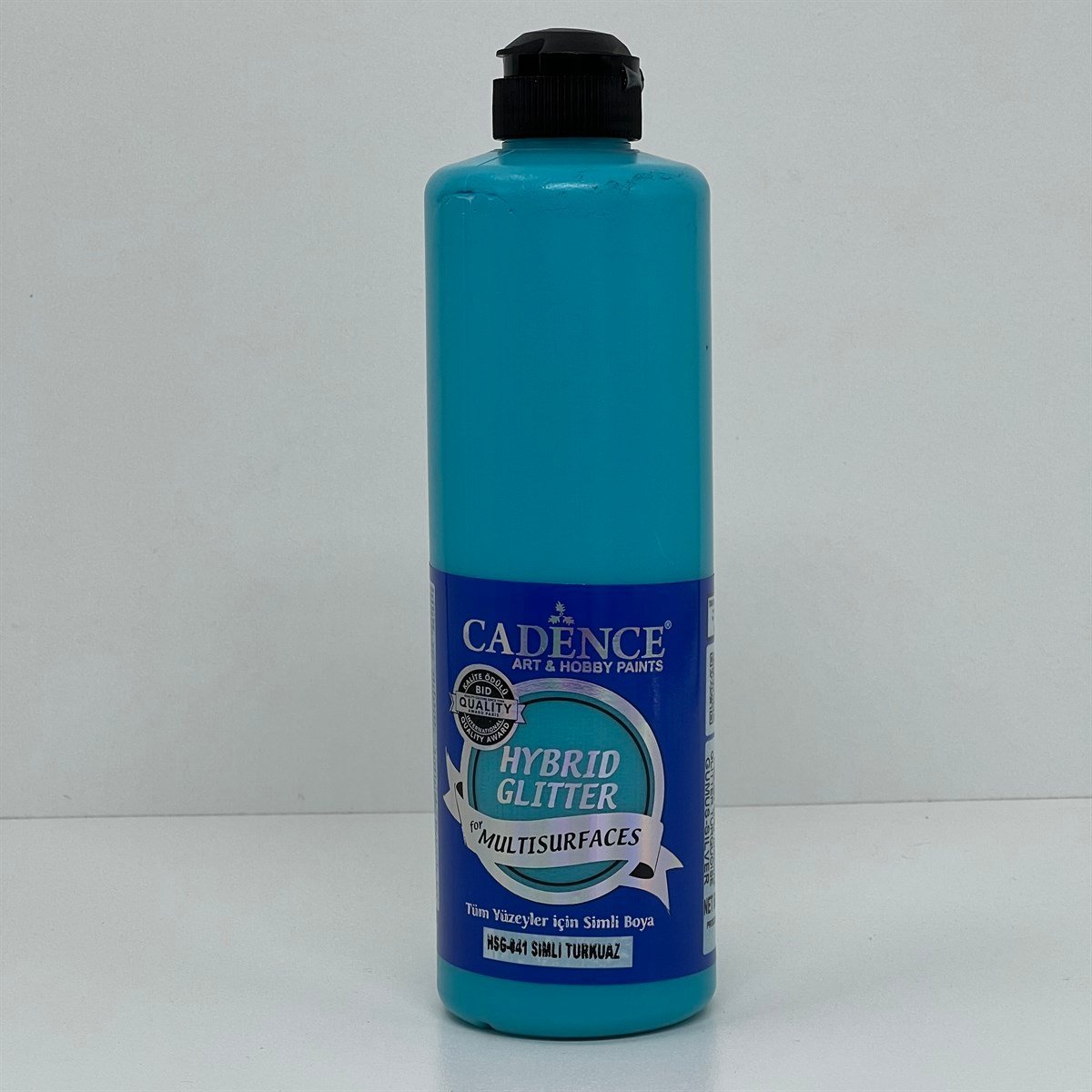 HSG041 Краска для разных поверхностей с бирюзово-серебристыми блестками, 500 мл