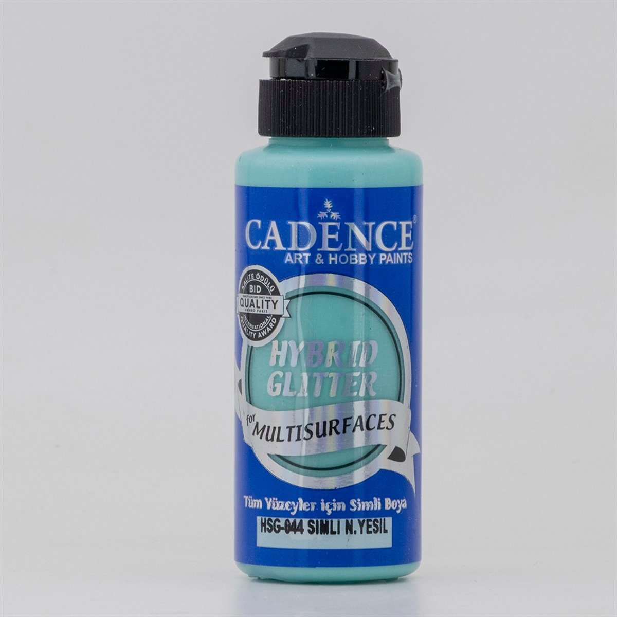 HSG044 Nane Yeşili Gümüş Simli Multisurface Boya 120 ML
