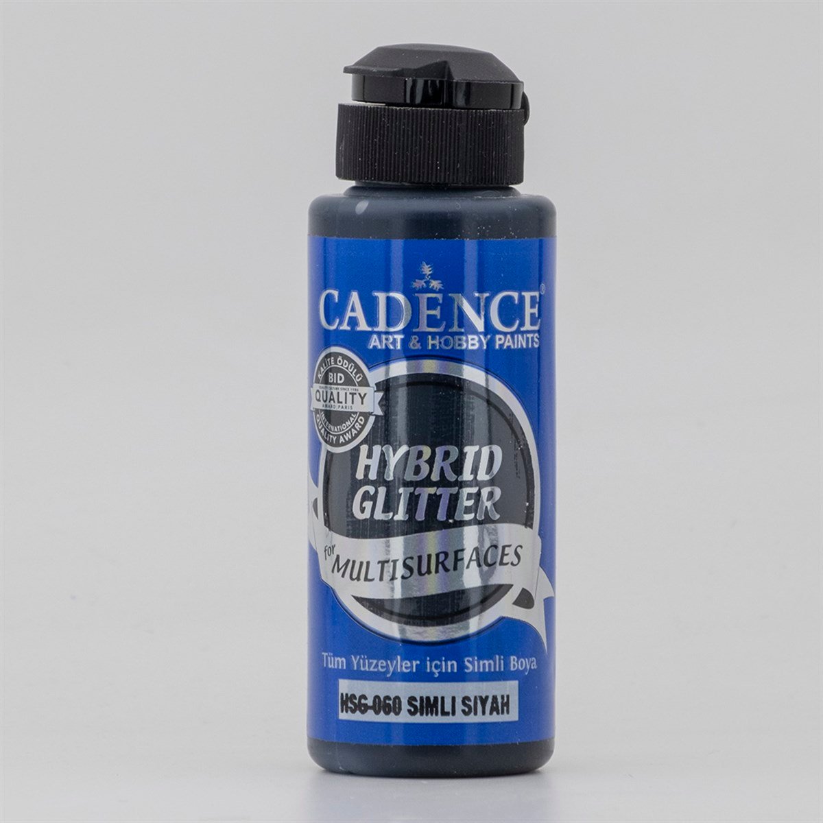 HSG060 Siyah Gümüş Simli Multisurface Boya 120 ML