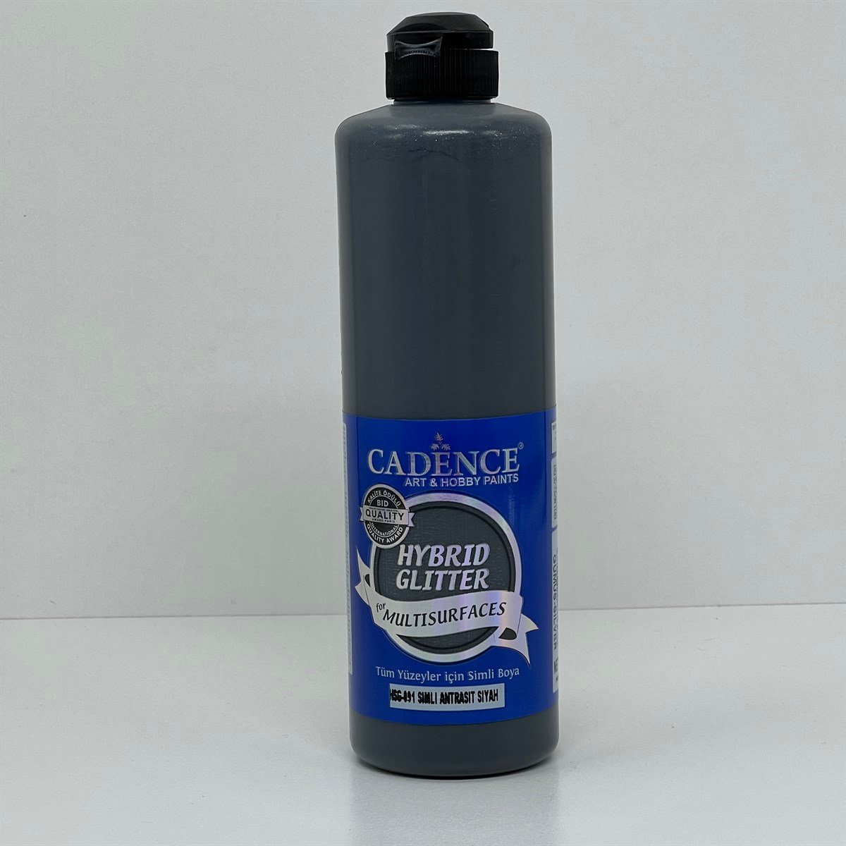 HSG091 Anthracite Black Silver Silvery Multisurface Paint 500 ML