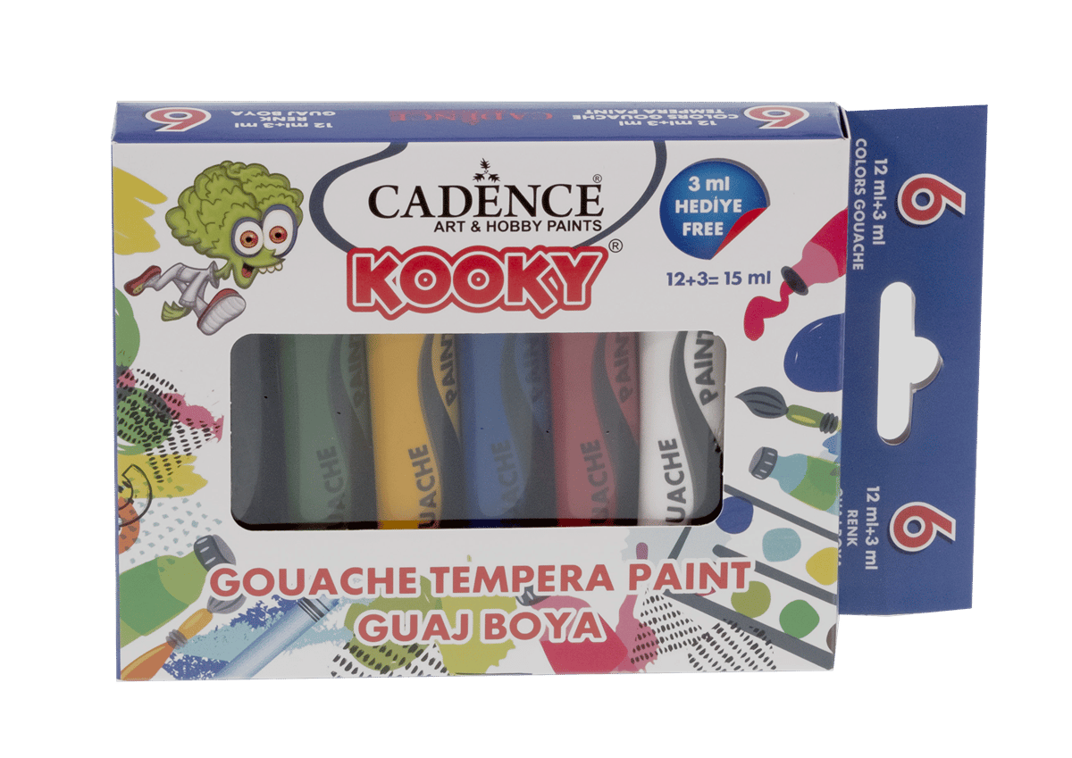 Kooky 6-Piece Gouache Paint Set 