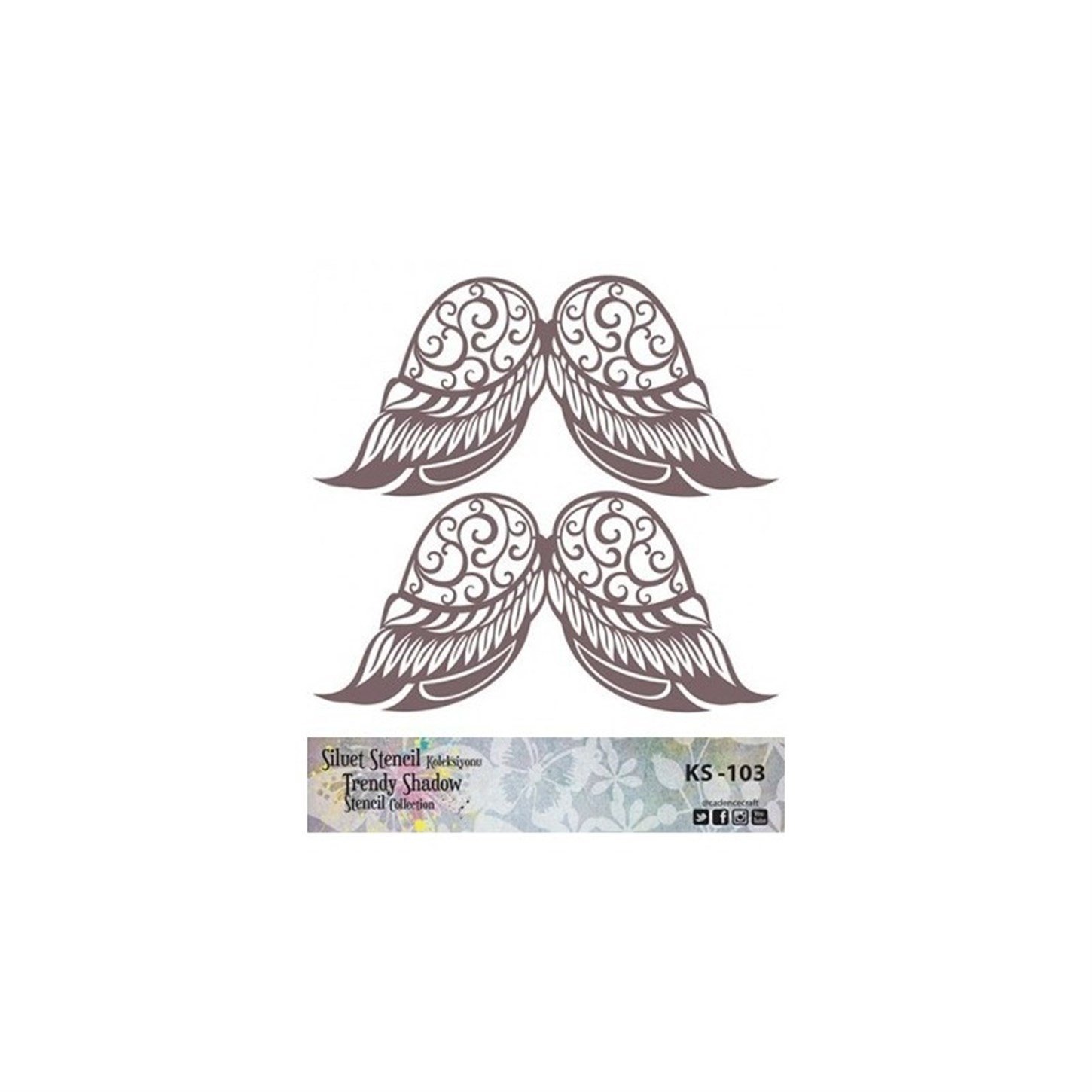 KS103 Трафарет силуэт без полей 25x25