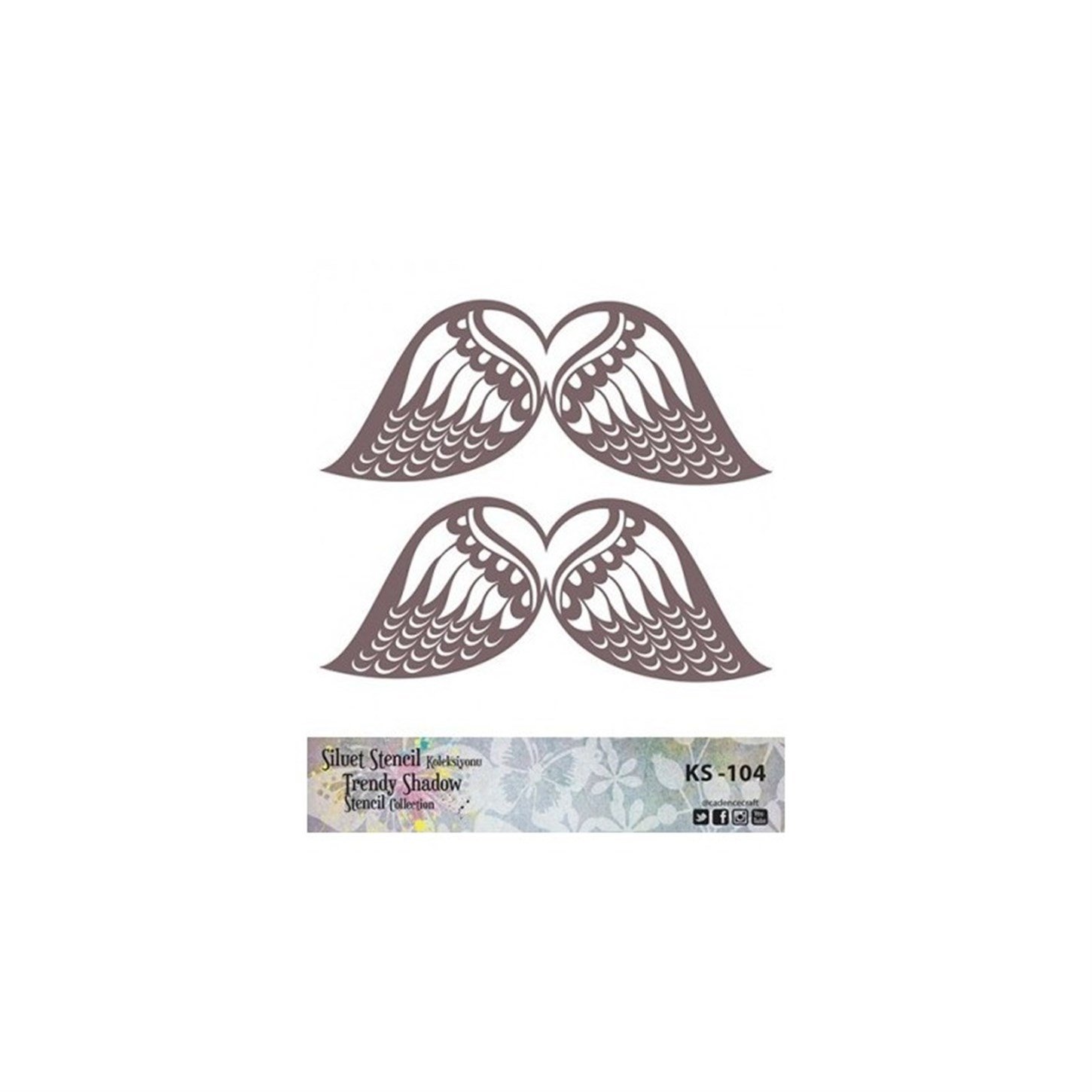 KS104 Трафарет силуэт без полей 25x25