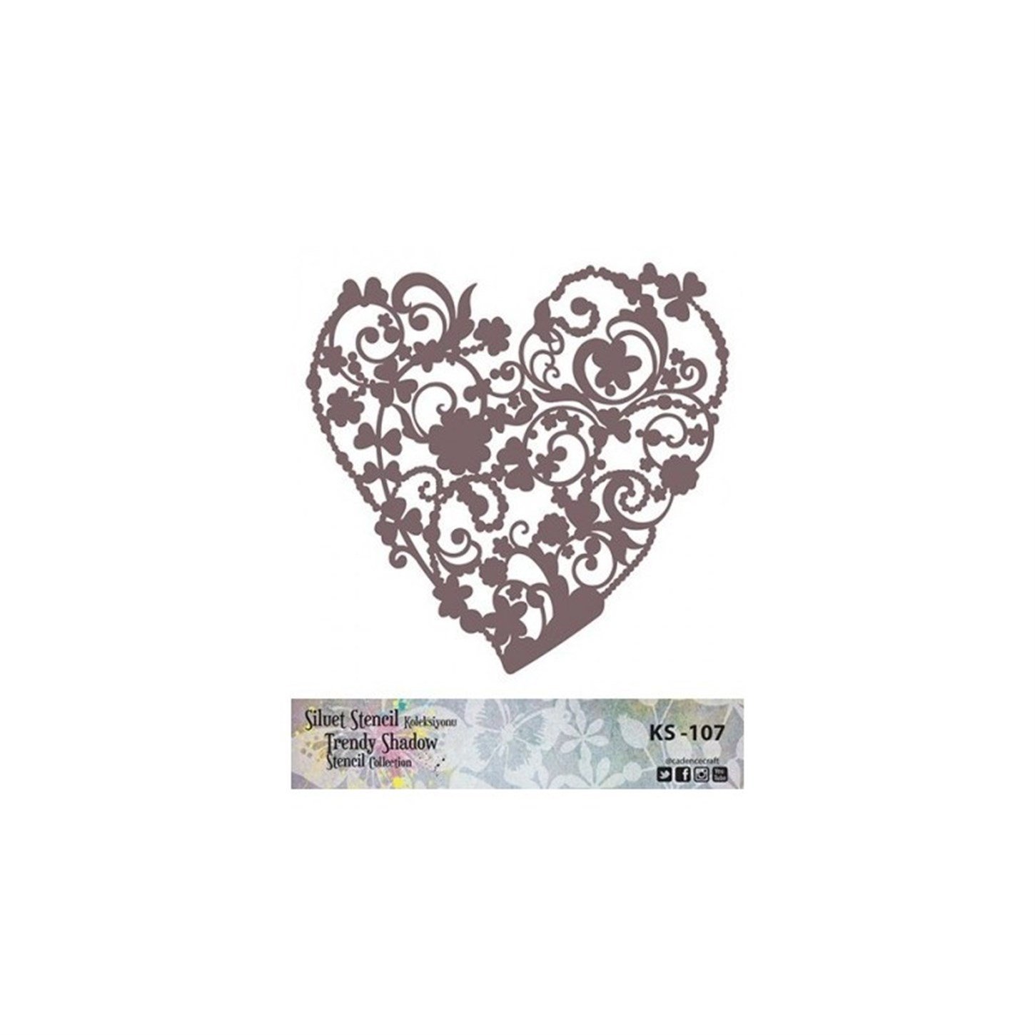 KS107 Трафарет силуэт без полей 25x25