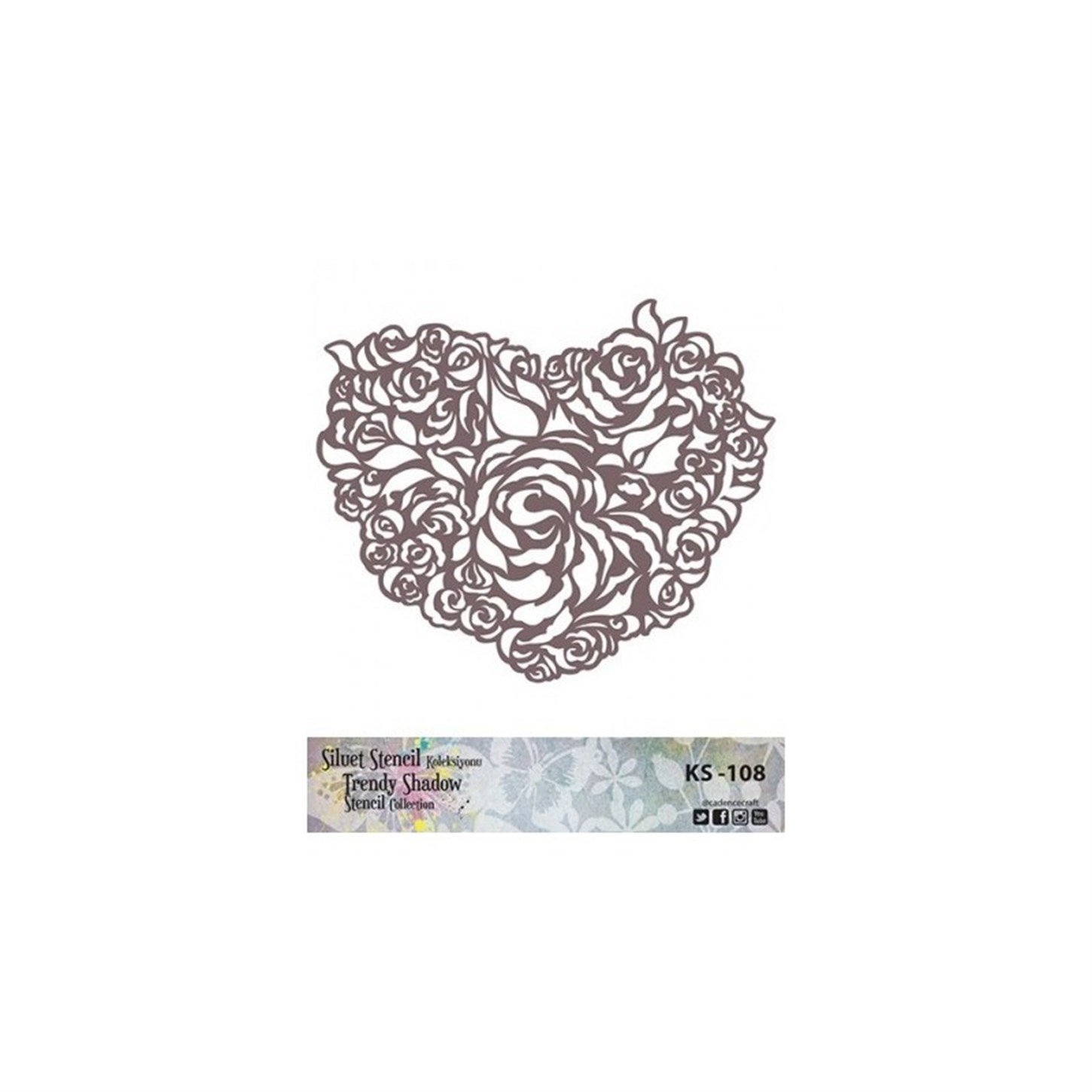 KS108 Трафарет силуэт без полей 25x25