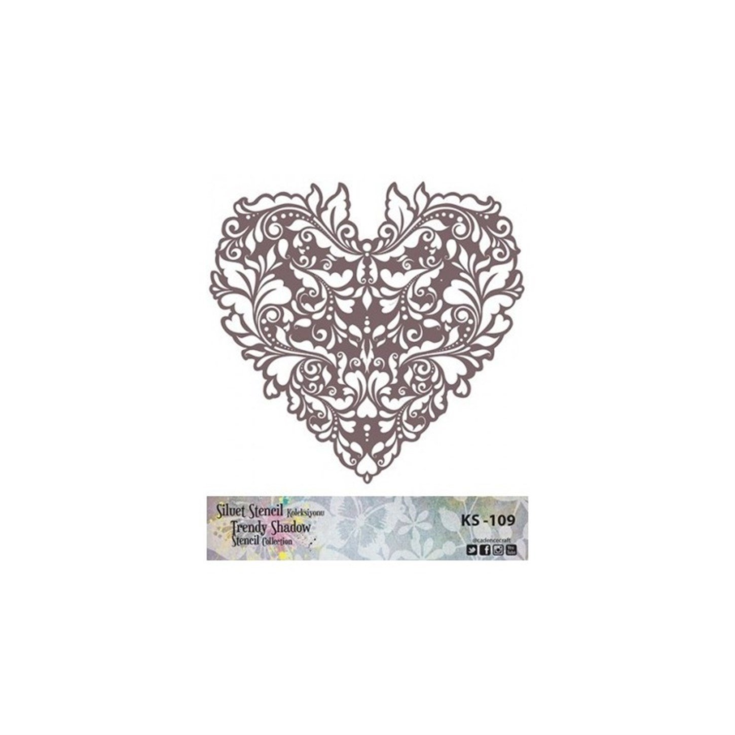 KS109 Трафарет силуэт без полей 25x25