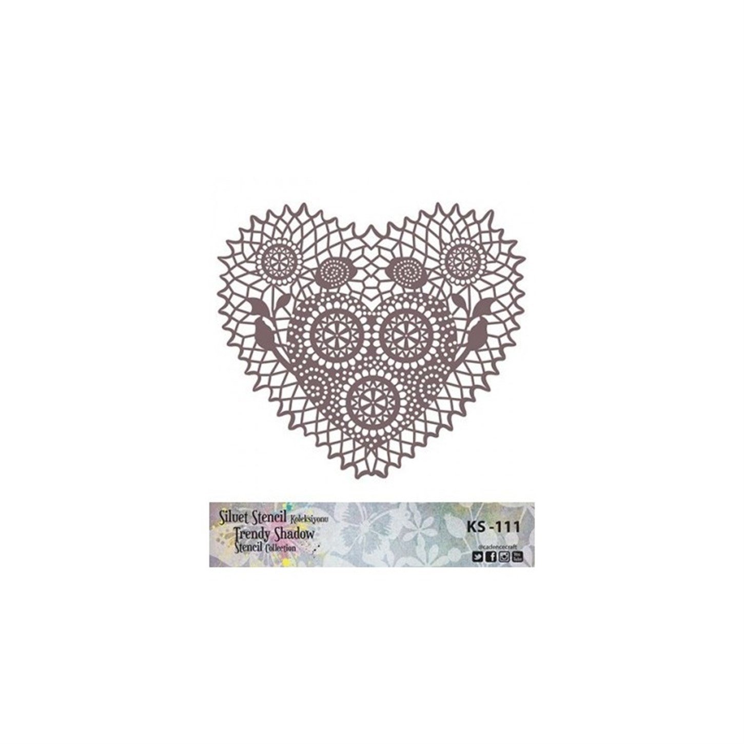 KS111 Трафарет силуэт без полей 25x25