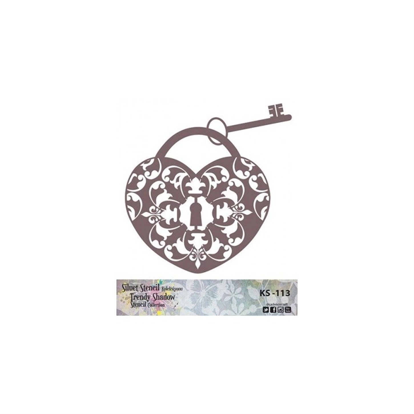 KS113 Трафарет силуэт без полей 25x25